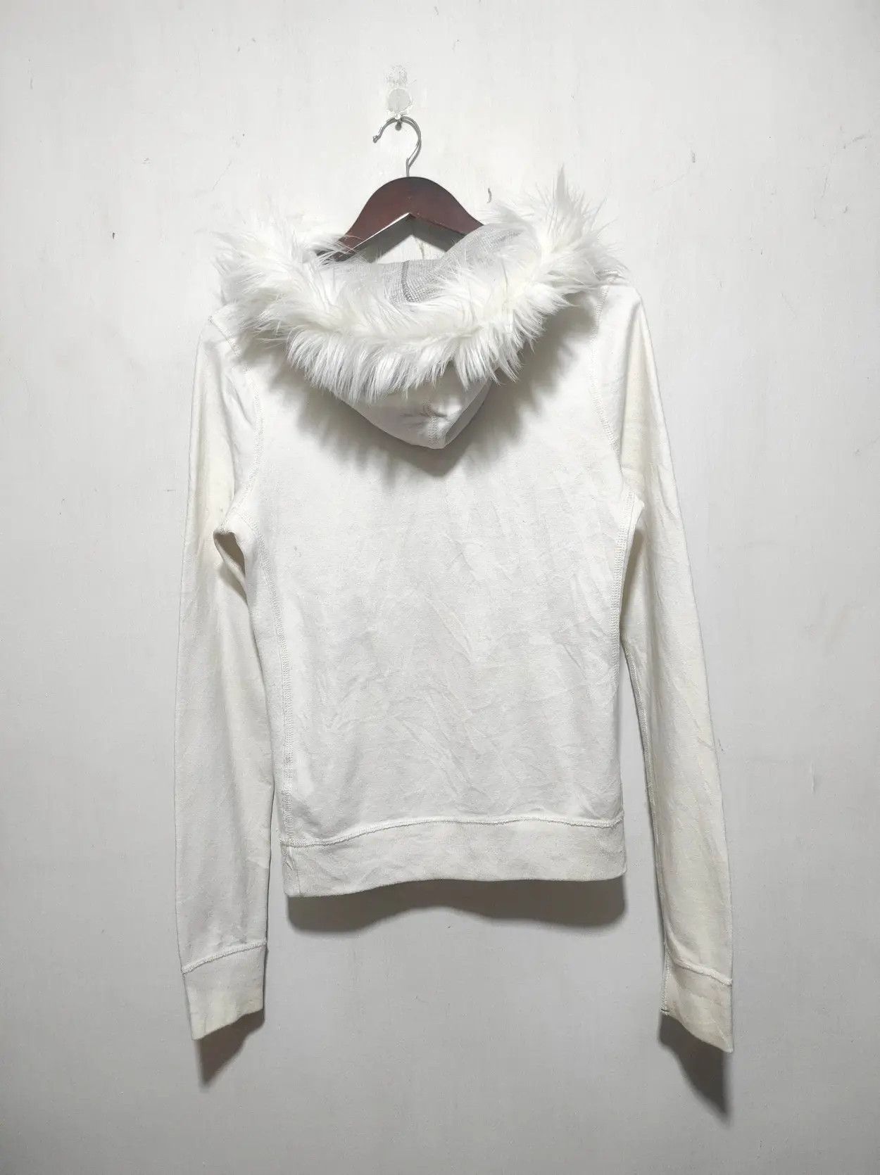 Abercrombie & Fitch Abercrombie & Fitch White fur hoodie ifsix LGB style Size M / US 6-8 / IT 42-44 - 12 Thumbnail