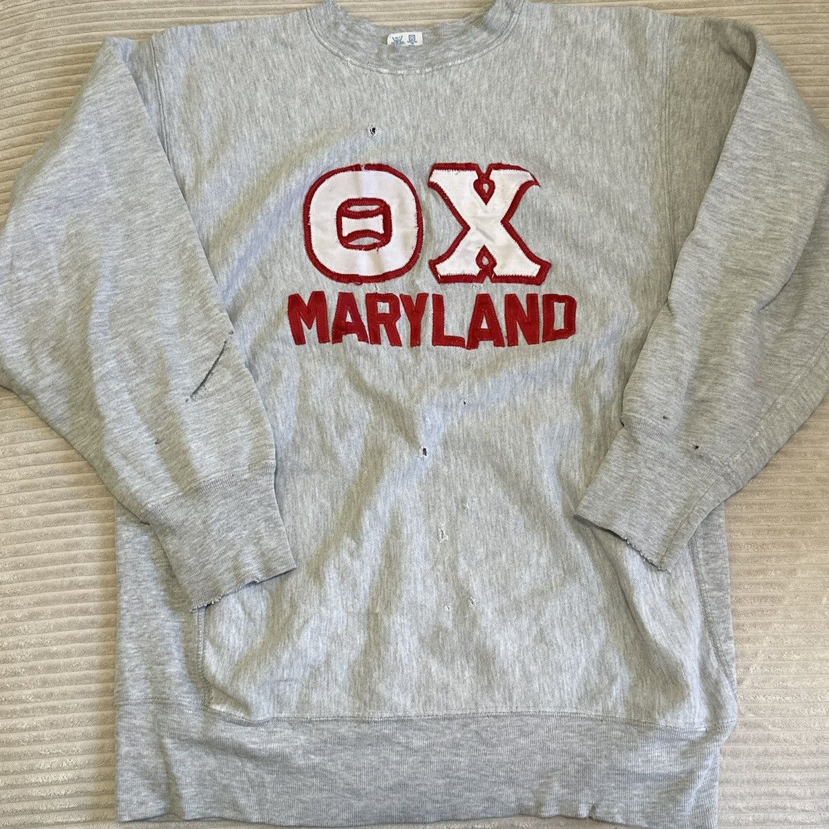 Champion Champion 80s Reverse Weave Maryland Theta Chi Fraternity Size US XXL / EU 58 / 5 - 1 Thumbnail