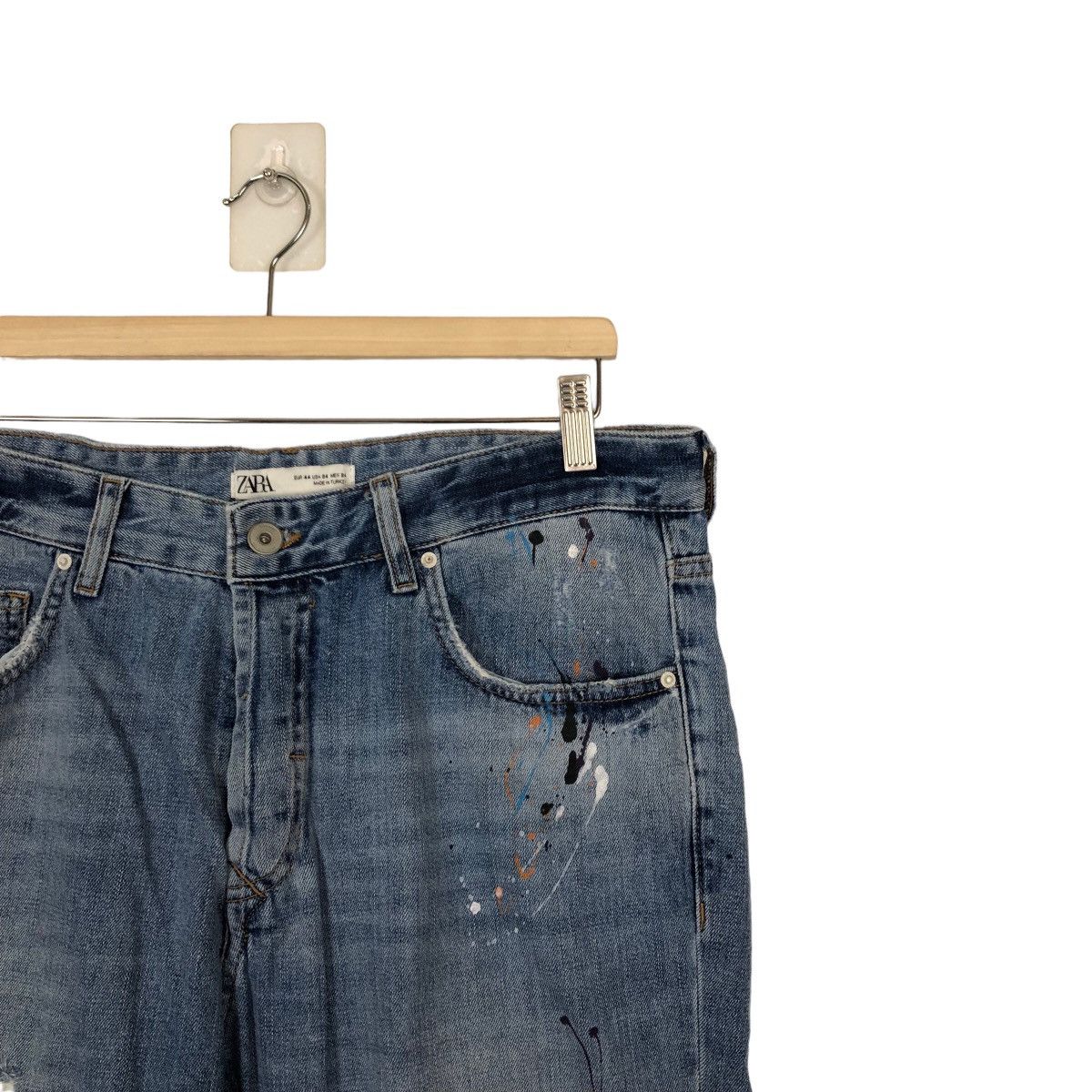 Japanese Brand 🔥RARE DISTRESSED DENIM JEANS ZARA DESIGNER Size US 34 / EU 50 - 4 Thumbnail
