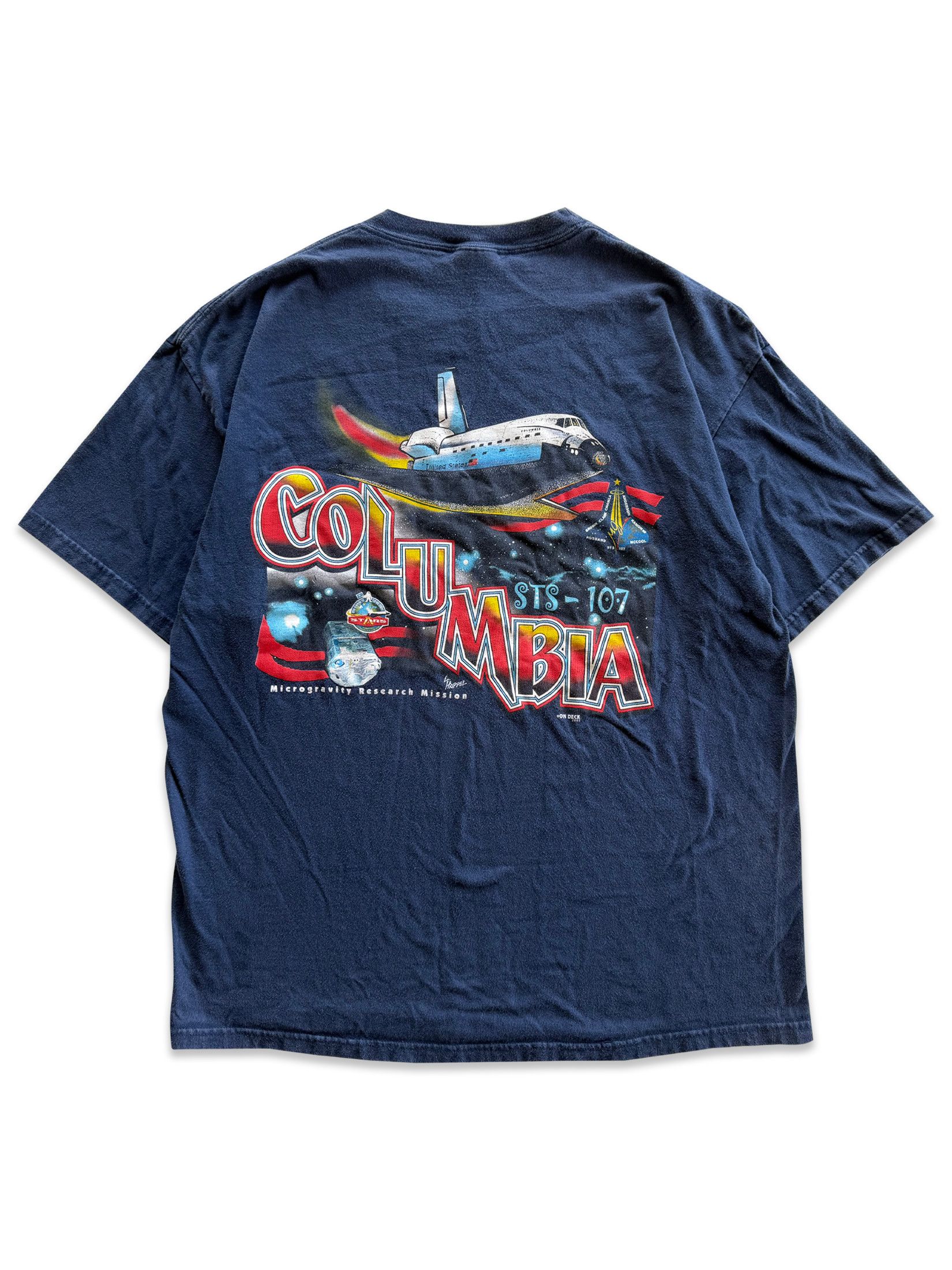 Vintage 2002 Vintage NASA STS-107 Columbia Tee Size US XL / EU 56 / 4 - 1 Thumbnail