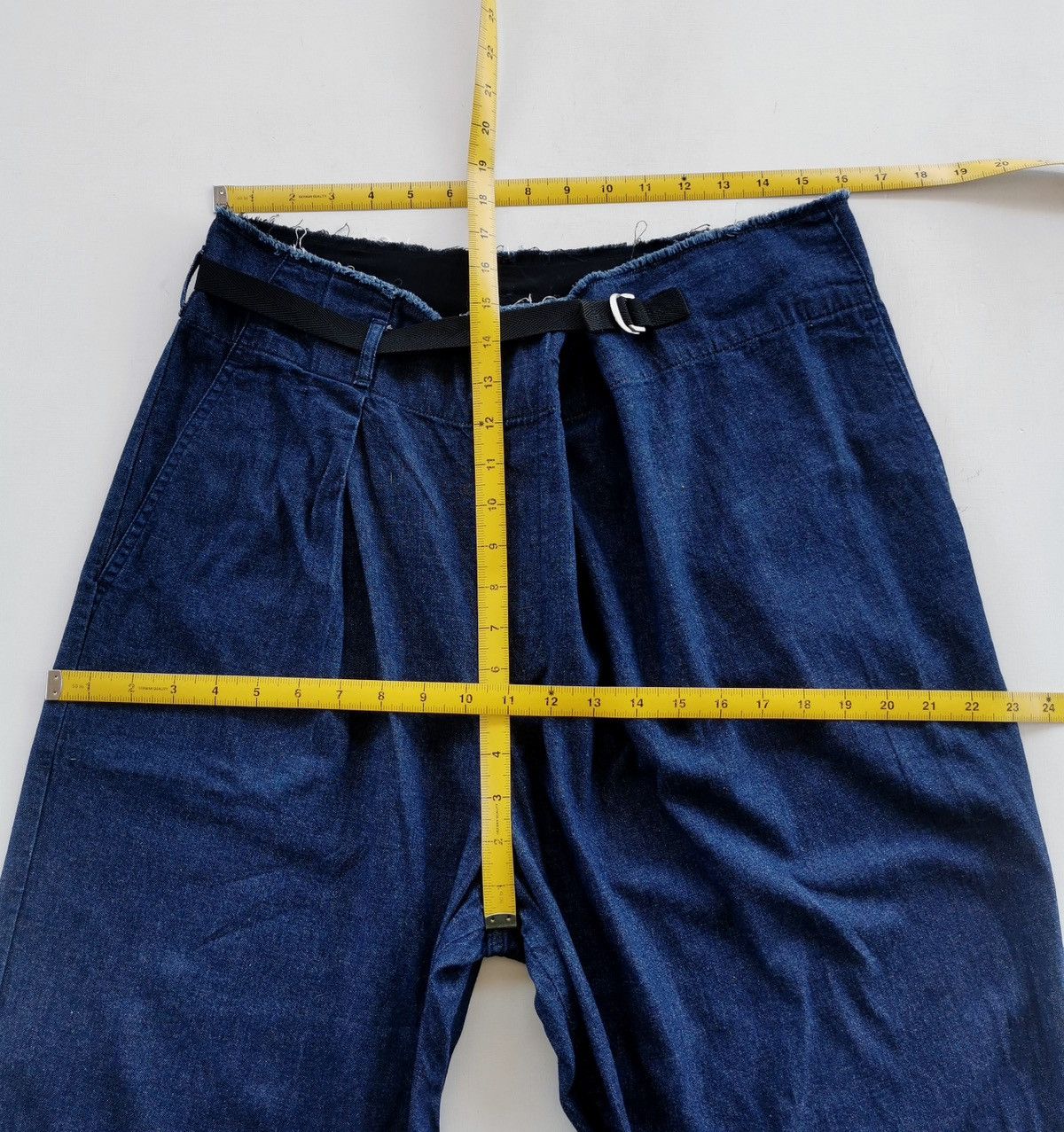 Johnbull Johnbull Japan ZP168 Wrap Denim Trousers Size 32" / US 10 / IT 46 - 10 Thumbnail