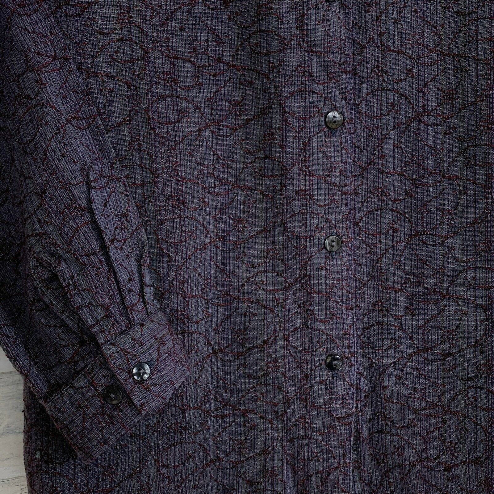 The Territory Ahead The Territory Ahead Vintage Jacquard Shirt Gray Mens XL Size US XL / EU 56 / 4 - 3 Thumbnail