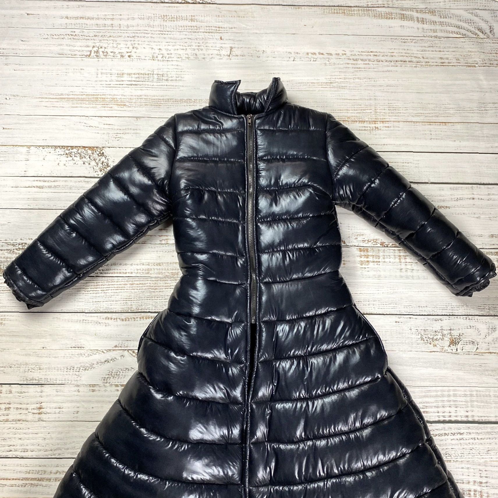 Vintage B JAMES LA COAT BLACK PUFFER LONG PUFFY JACKET BIG A55 RARE DOJA GAGA KAROL G Womens Size XS / US 0-2 / IT 36-38 - 2 Thumbnail