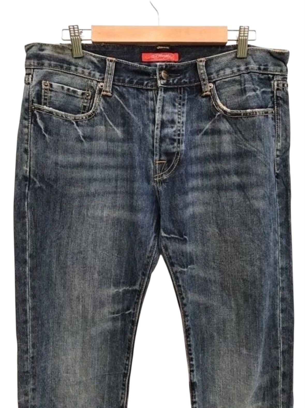 Ed Hardy Ed Hardy by Christian Audigier Bleach Denim Pants Size US 34 / EU 50 - 2 Thumbnail