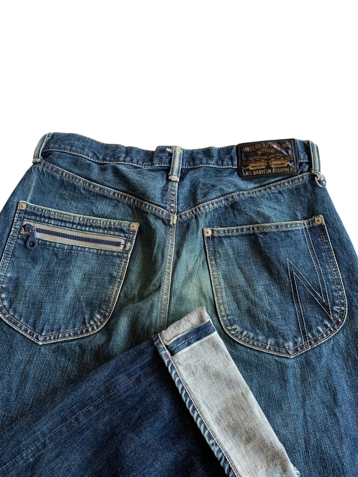 Kapital Underground Inc Nitraid Japanese Selvedge Jeans Denim ☠️ Size US 31 - 5 Thumbnail