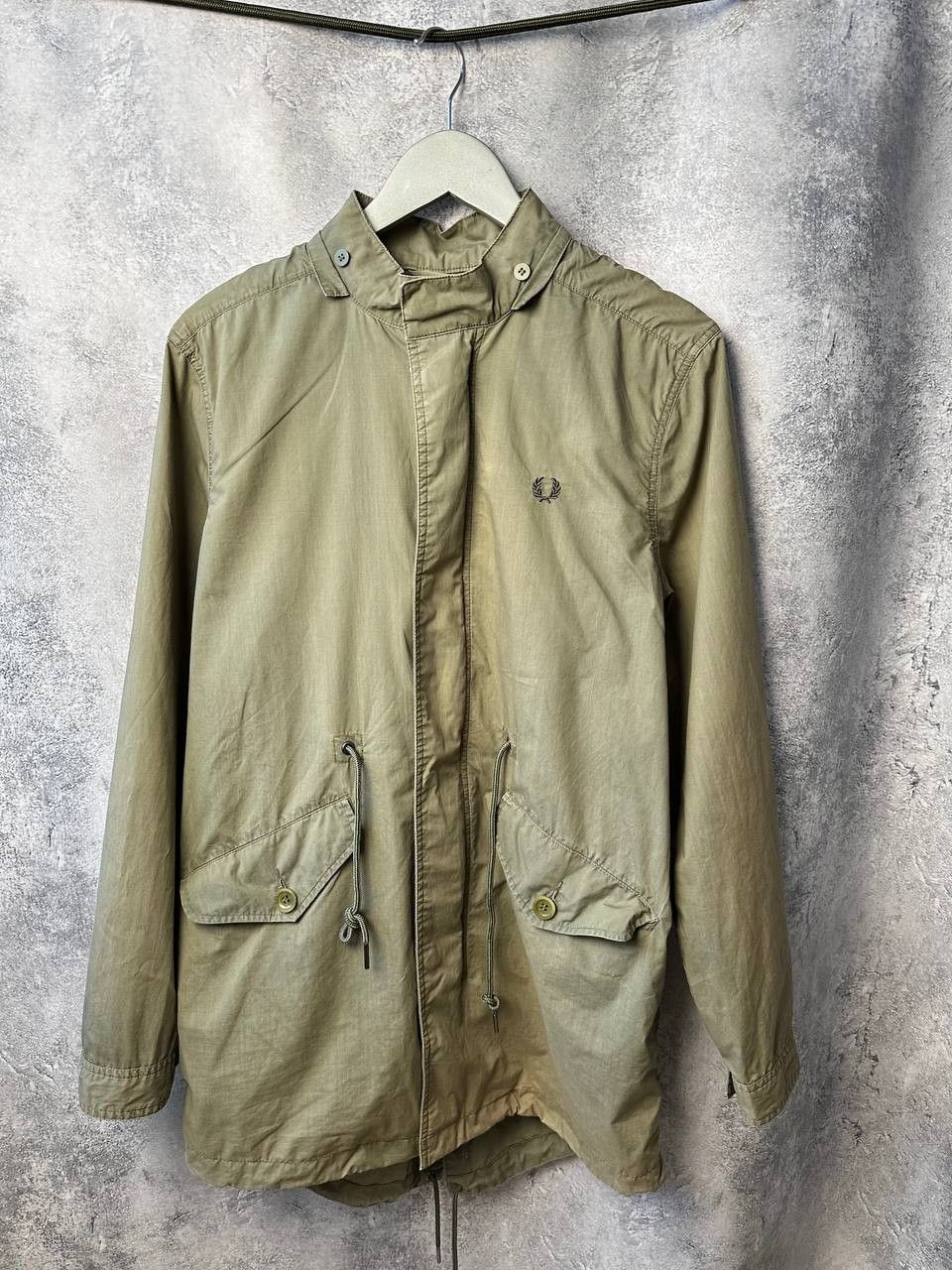Fred Perry Fred Perry Vintage 90s Long Coat Jacket Lightweight Khaki Size US S / EU 44-46 / 1 - 2 Thumbnail