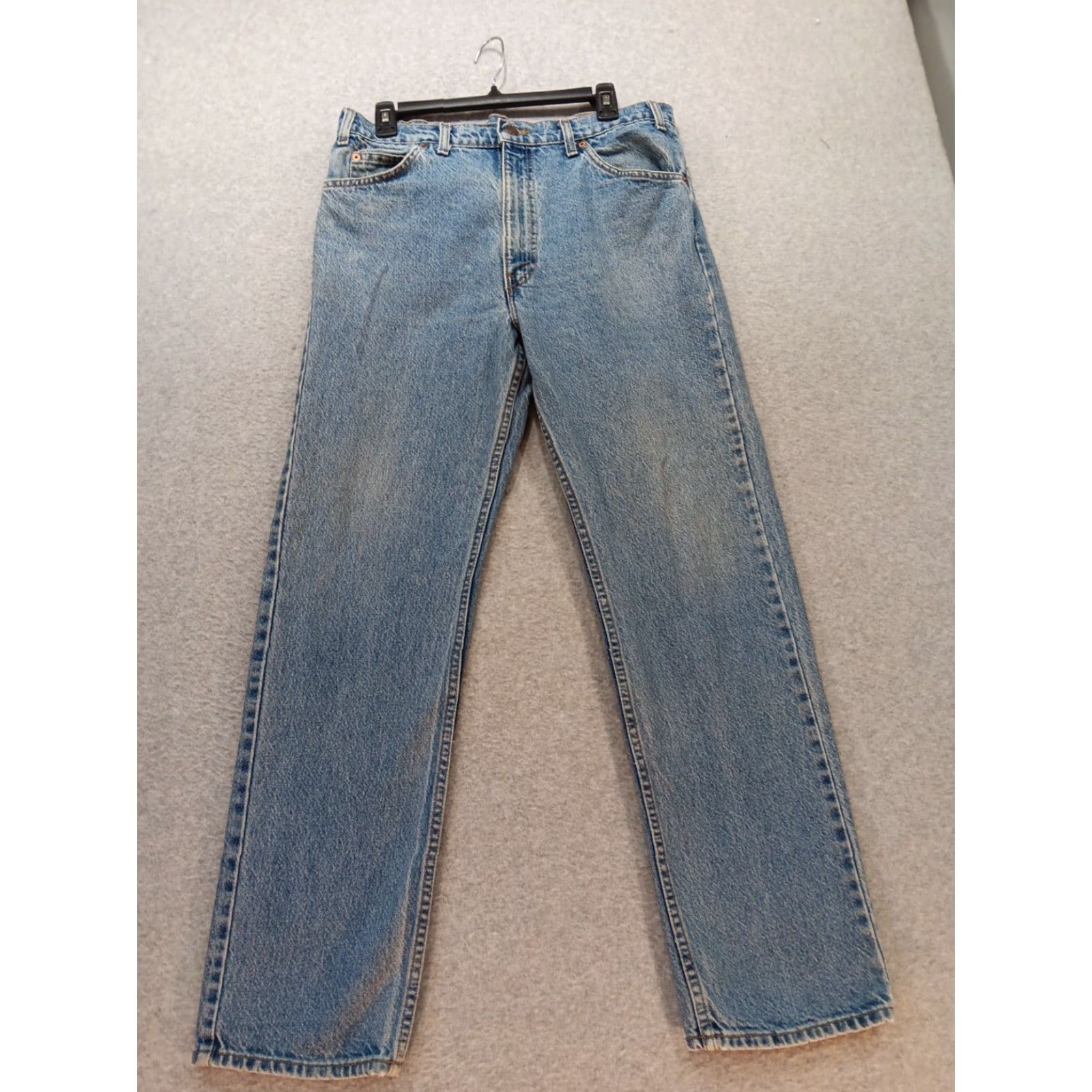 Levi's VINTAGE Levi’s 505 Jeans Men 36x30 Blue Denim Regular 90s Grunge USA Levi’s Logo Pockets Mid Rise Casual* Size US 36 / EU 52 - 2 Thumbnail