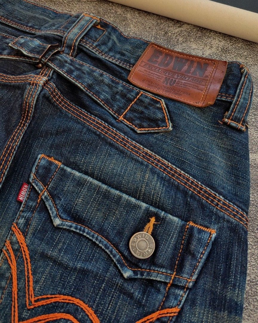 Hysteric Glamour × Japanese Brand × Tornado Mart 💥Flare⭐Edwin Jeans flare denim nice design Size US 29 - 8 Thumbnail