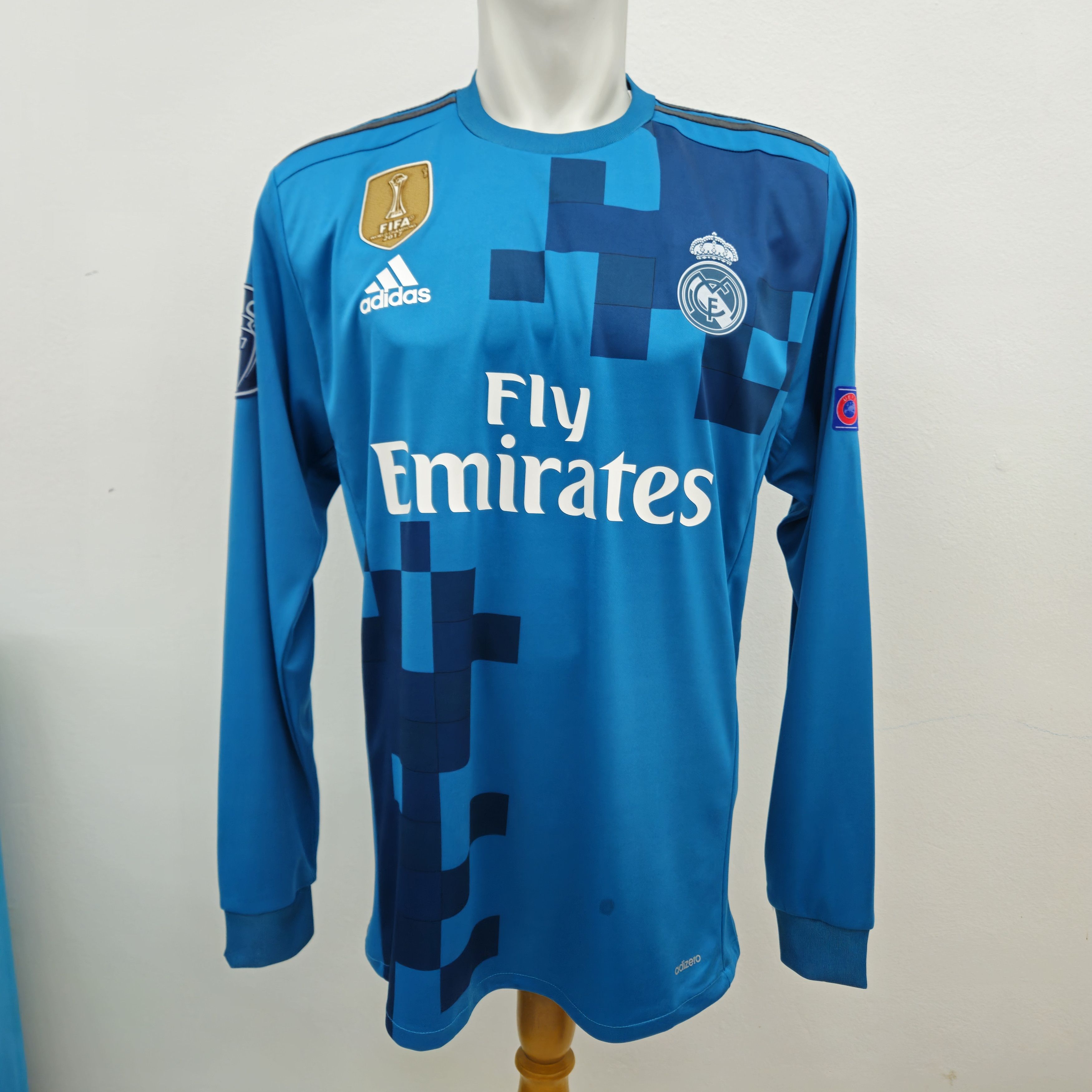 ウェア REAL MADRID - 2017/2018 (Home) Adidas 2017/2018 Real Madrid Home Soccer Jersey White. Size