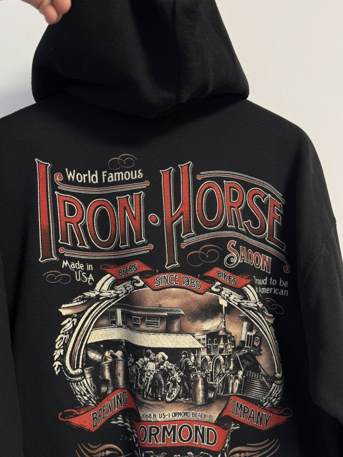Iron Horse 2009 Bike week Zip hoodie Vintage