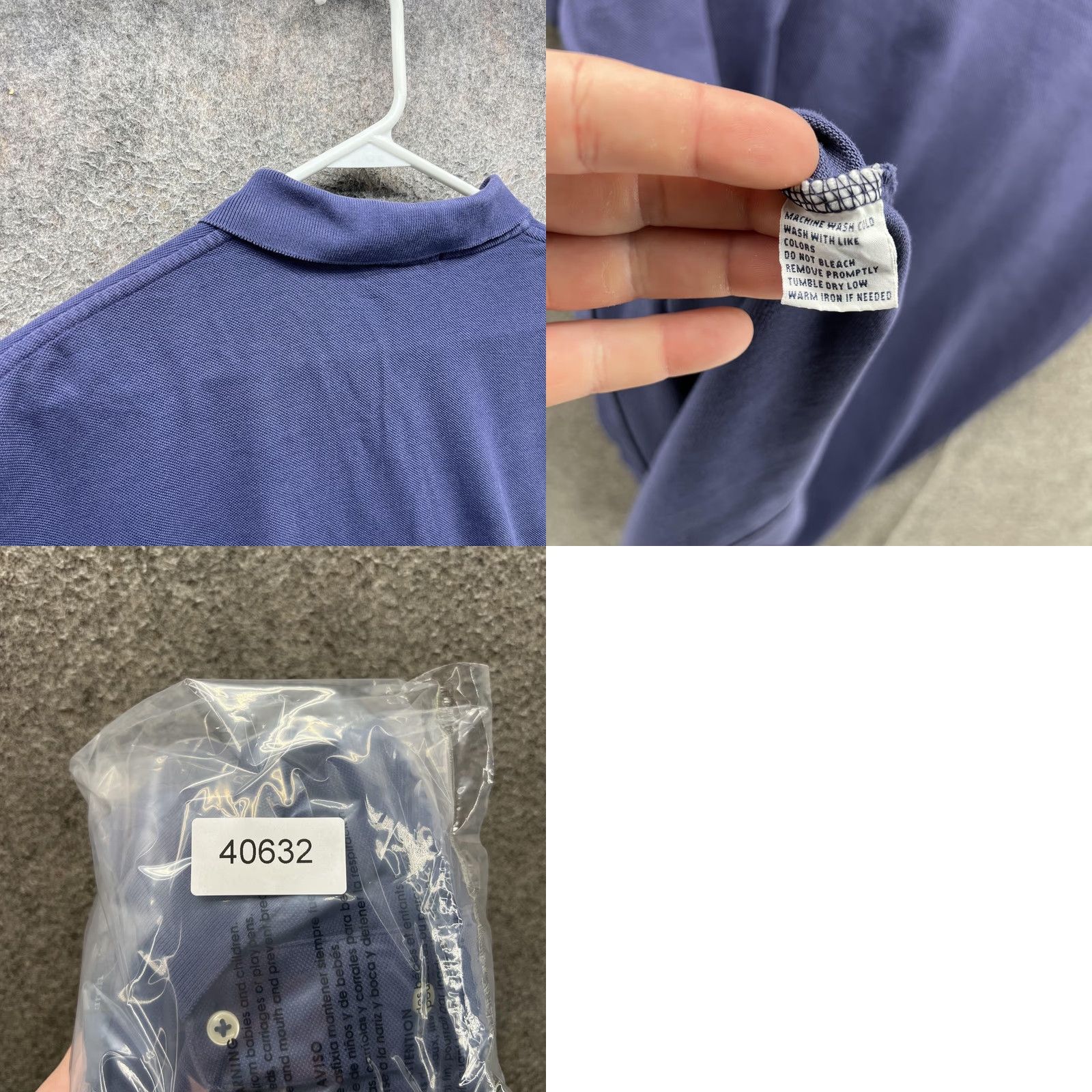 Polo Ralph Lauren VINTAGE Polo Ralph Lauren Polo Shirt Mens L Blue Embroidered 3 Big Pony 90s Size US L / EU 52-54 / 3 - 8 Thumbnail