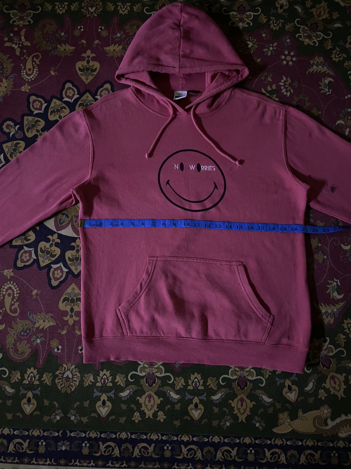 Japanese Brand × Vintage Japanese Brand SMILEY No Worries Hoodie Size US M / EU 48-50 / 2 - 16 Thumbnail