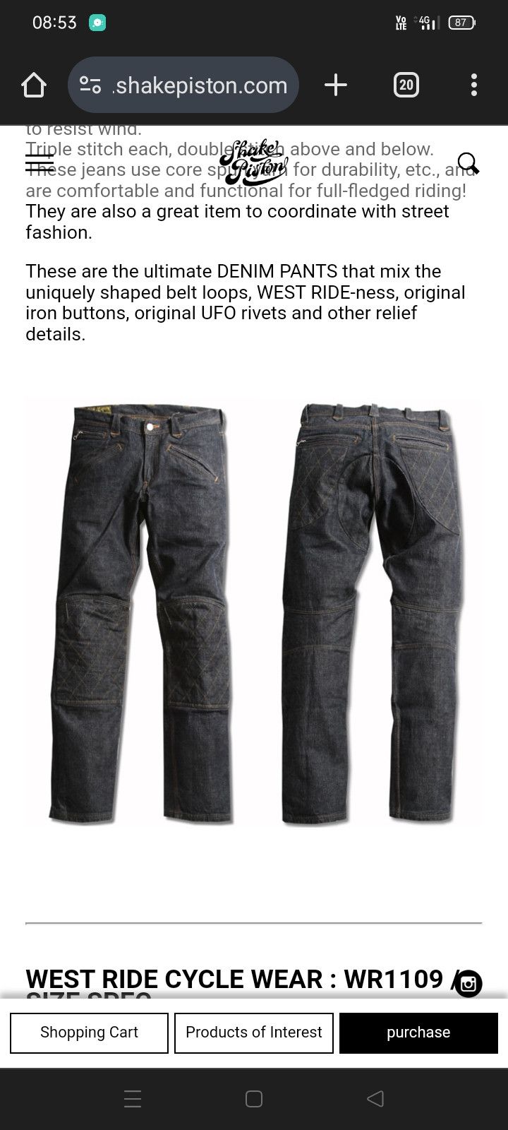 WEST RIDE Vintage Japanese Westride Selvedge Talon Zipper Biker Jeans Size US 28 / EU 44 - 15 Thumbnail