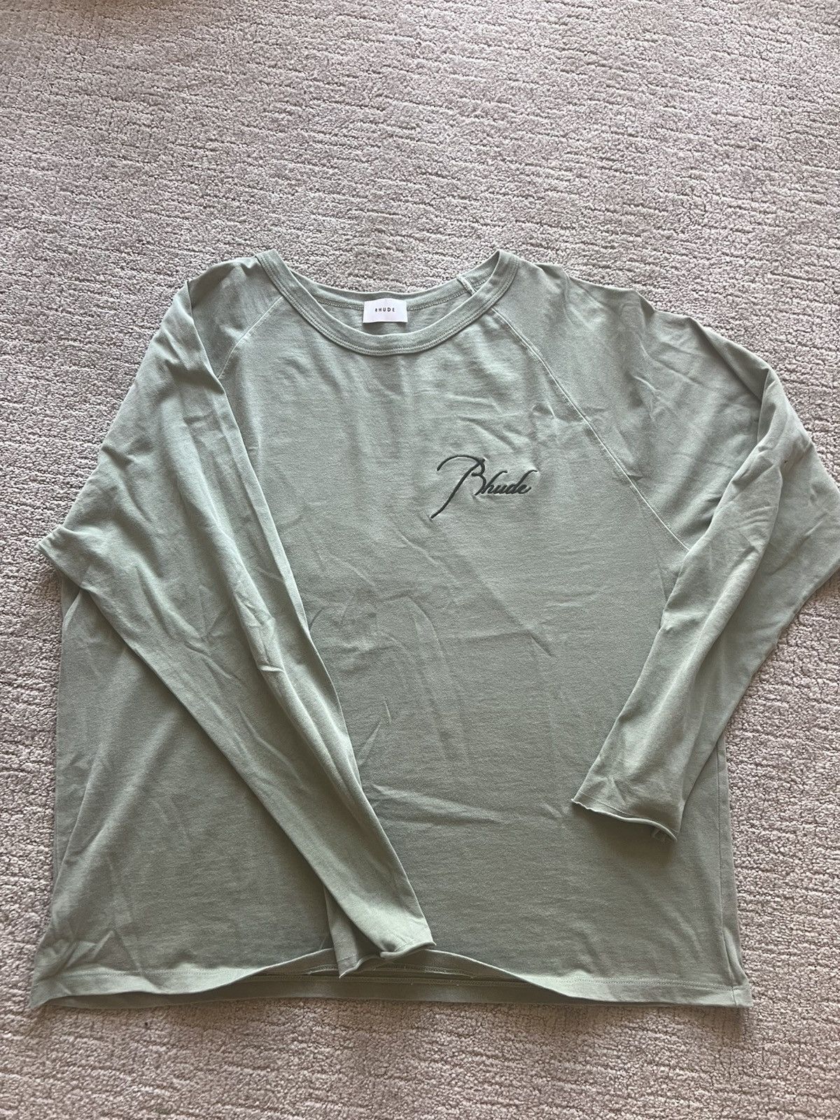 Rhude Rhude Long Sleeve Logo Tee Size US XL / EU 56 / 4 - 1 Thumbnail