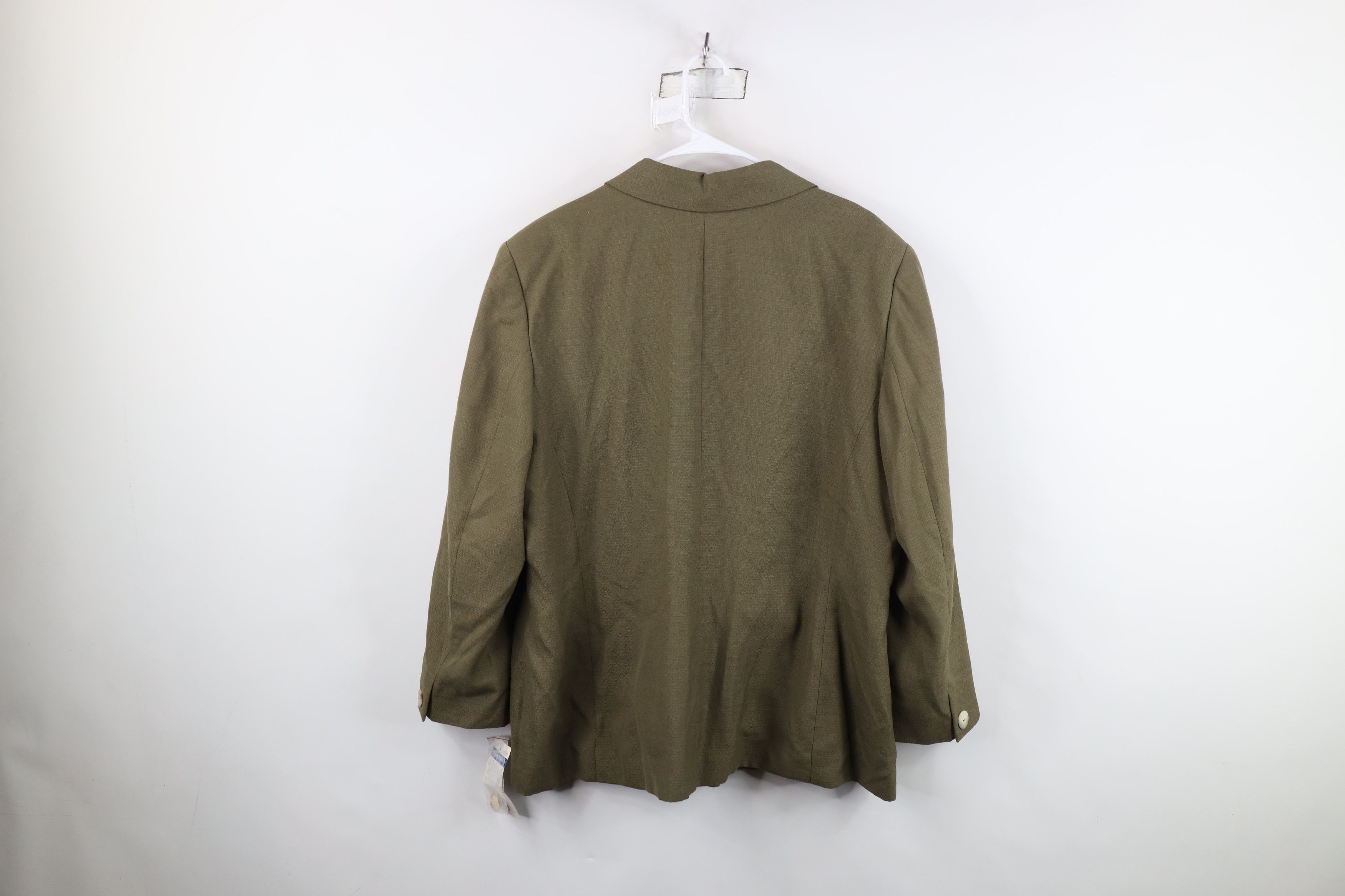 Pendleton Deadstock Vintage 90s Pendleton Rayon Linen Blazer Jacket Size 3XL / US 20-22 - 13 Thumbnail