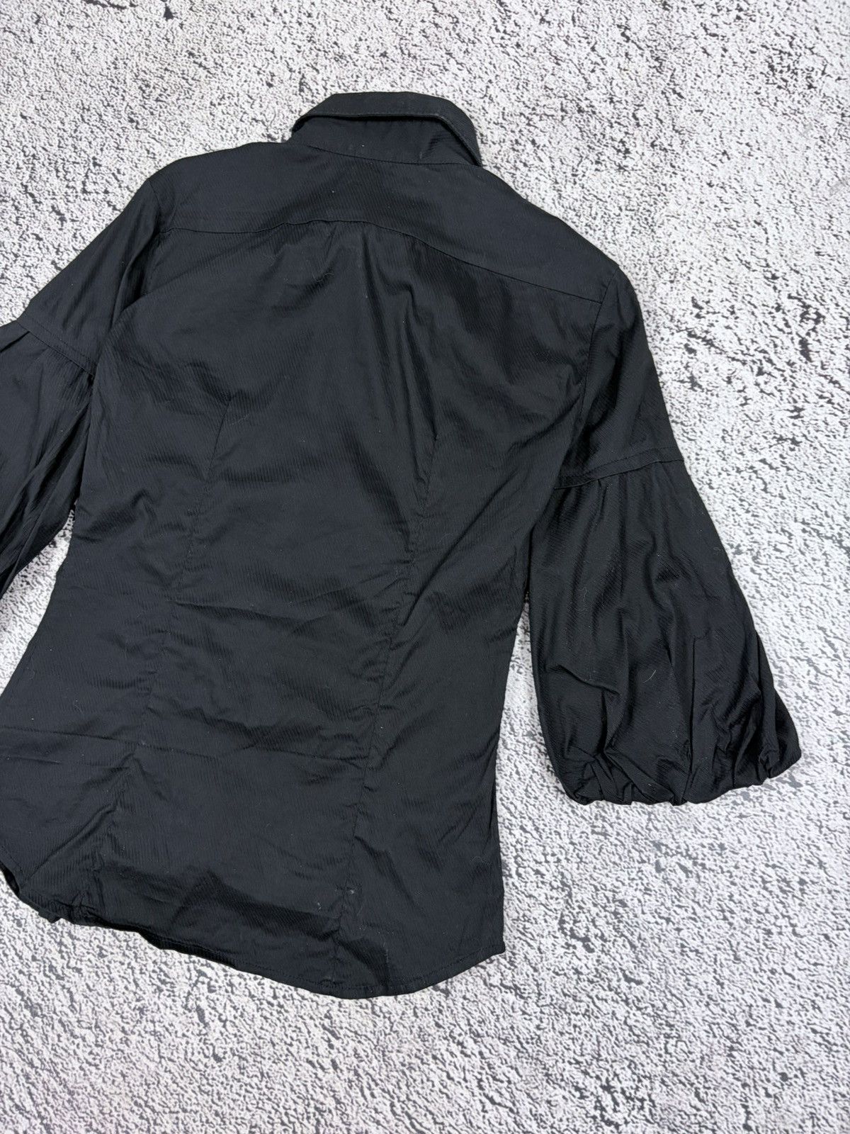 Miss Sixty Archive Miss Sixty Y2K Office Siren Black Puff Sleeve Shirt Size M / US 6-8 / IT 42-44 - 12 Thumbnail