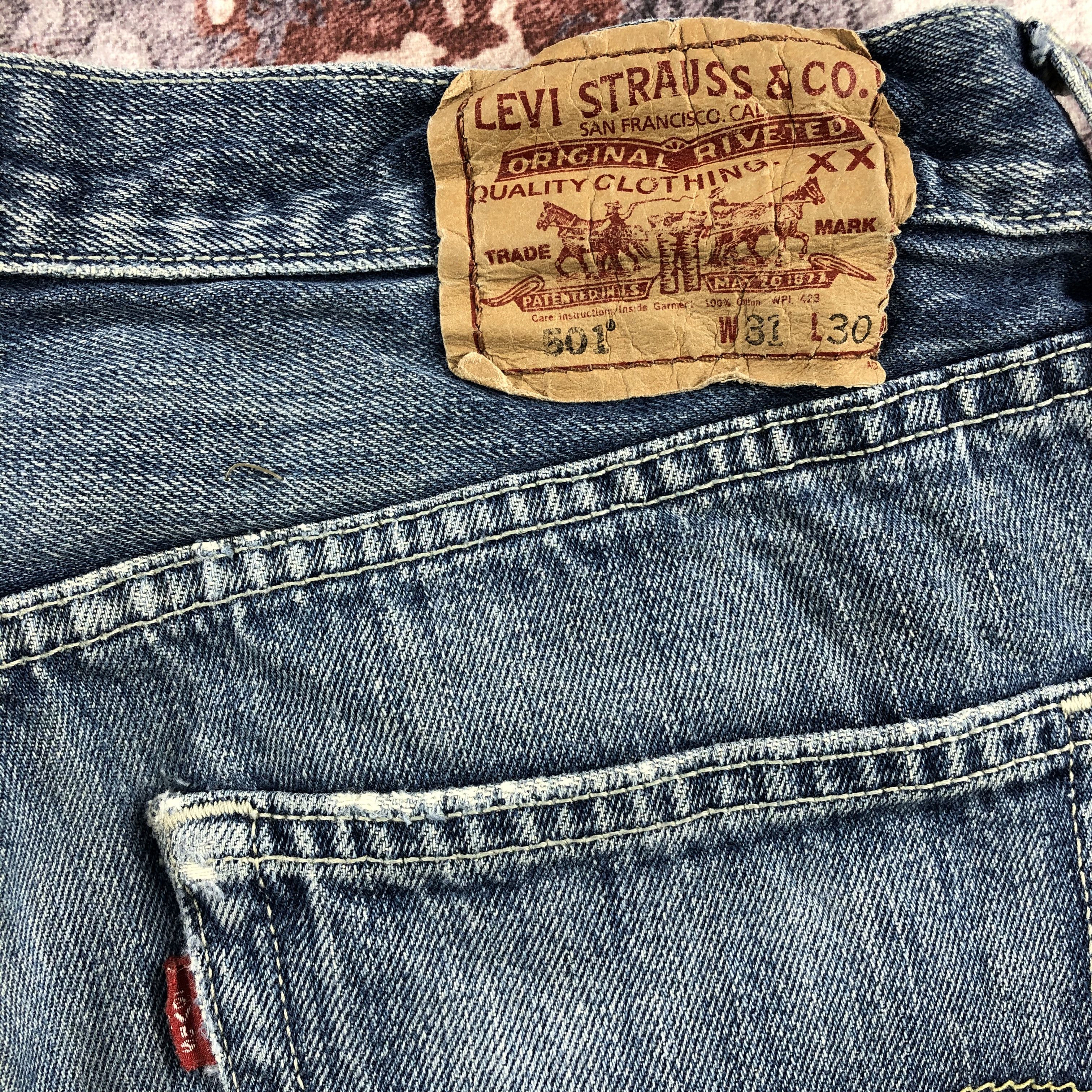 Levi's Vintage Blue Wash Levis 501 Jeans-JM2101 Size US 32 / EU 48 - 6 Thumbnail