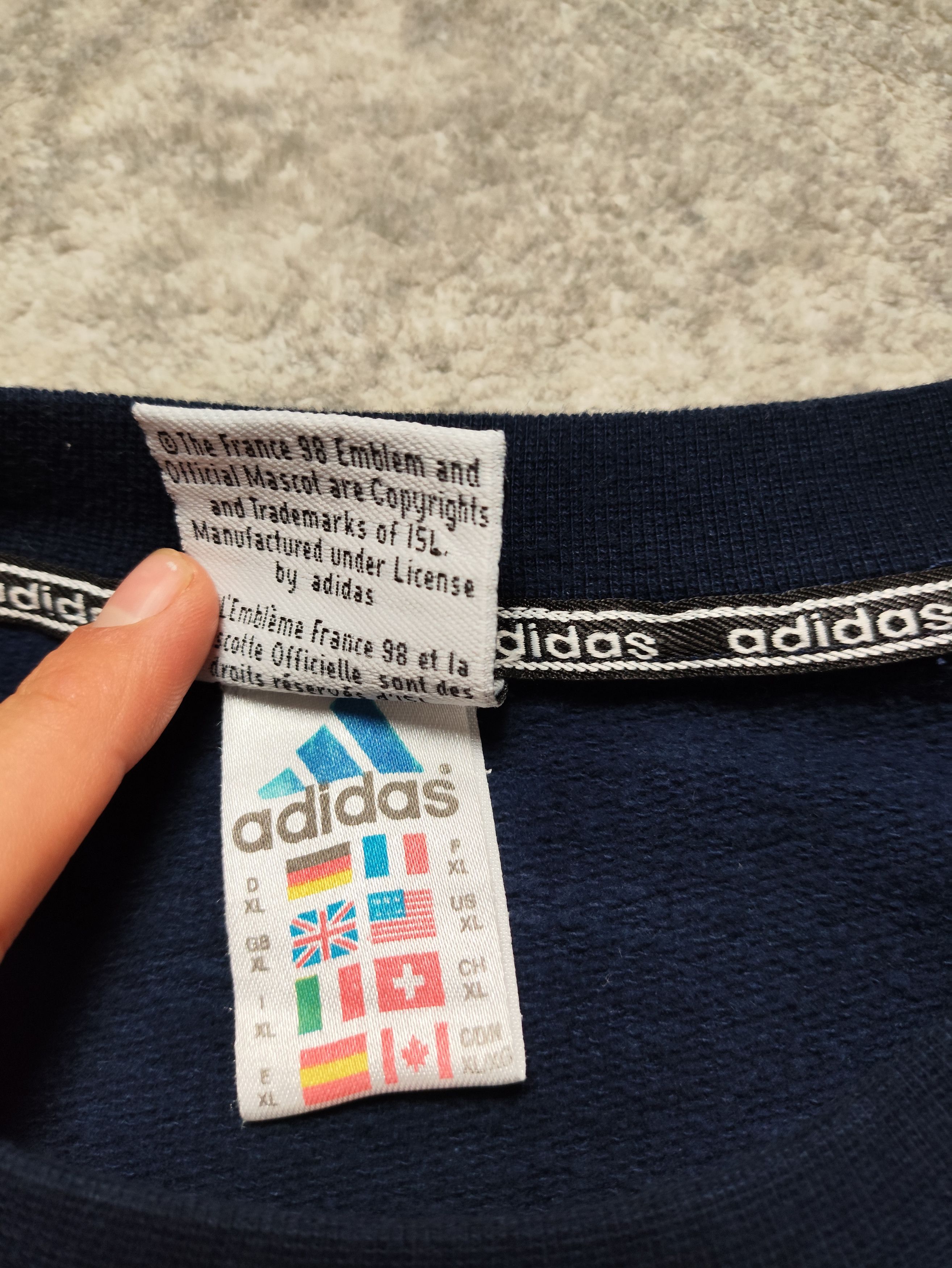 Adidas Vintage 98’s France Coupe Du Monde Sweatshirt Crewneck Size US XL / EU 56 / 4 - 6 Thumbnail