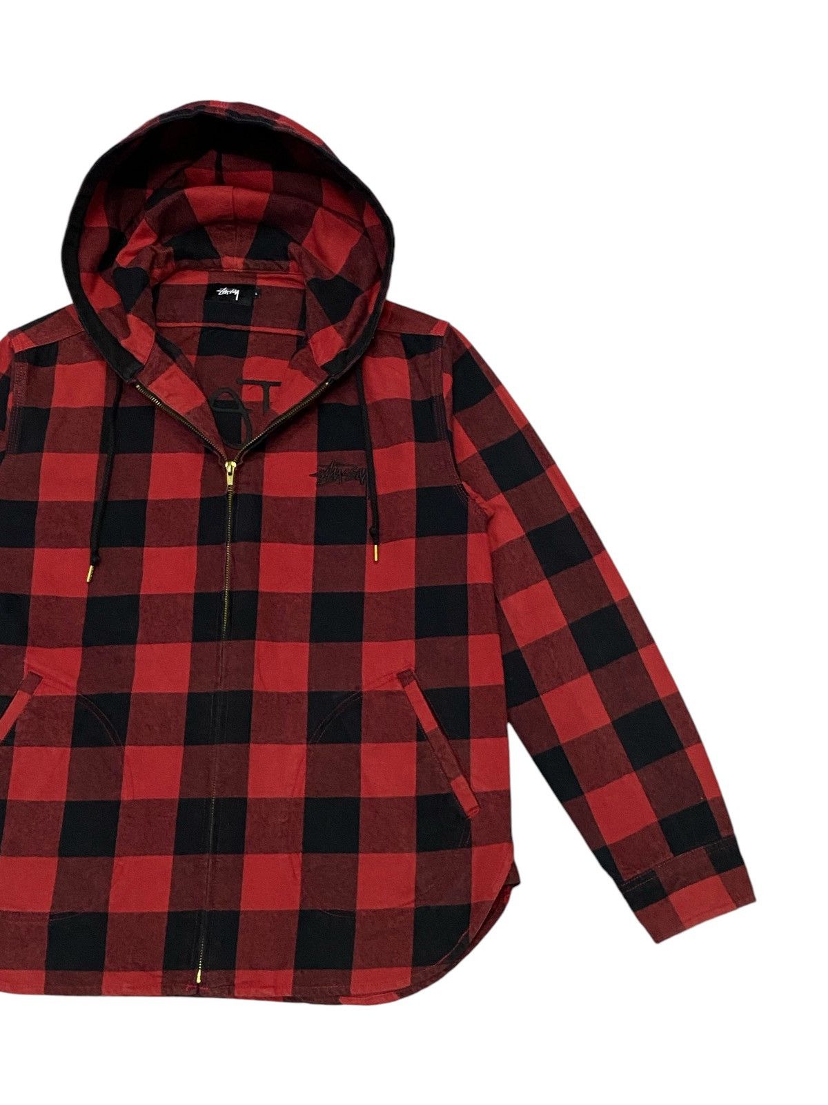 Stussy International Tribe Flannel Zipper Hoodie