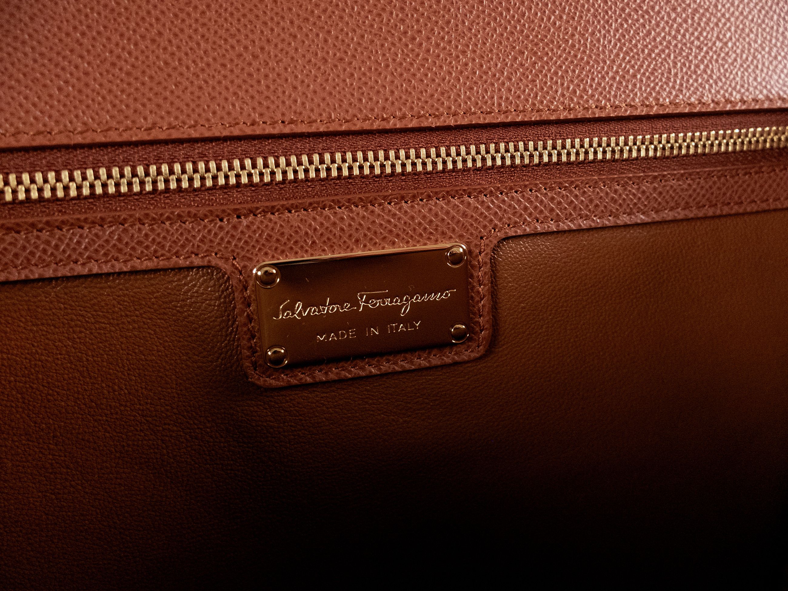 Salvatore Ferragamo SALVATORE FERRAGAMO Miss Vara Siena tan brown shoulder bag Size ONE SIZE - 10 Thumbnail