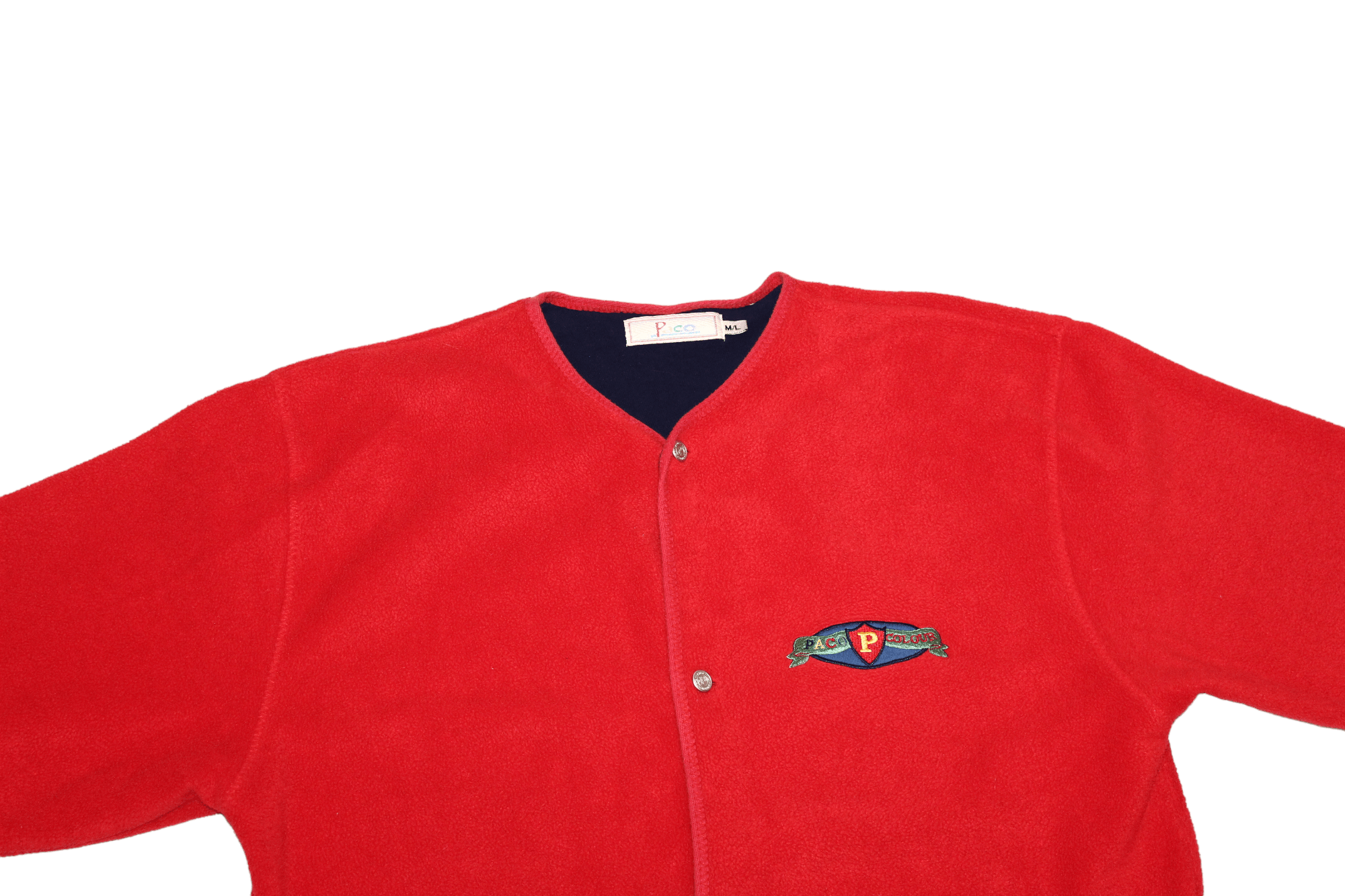 Japanese Brand VTG PACO Jeans Y2K coloured polar fleece jacket Size US L / EU 52-54 / 3 - 3 Thumbnail