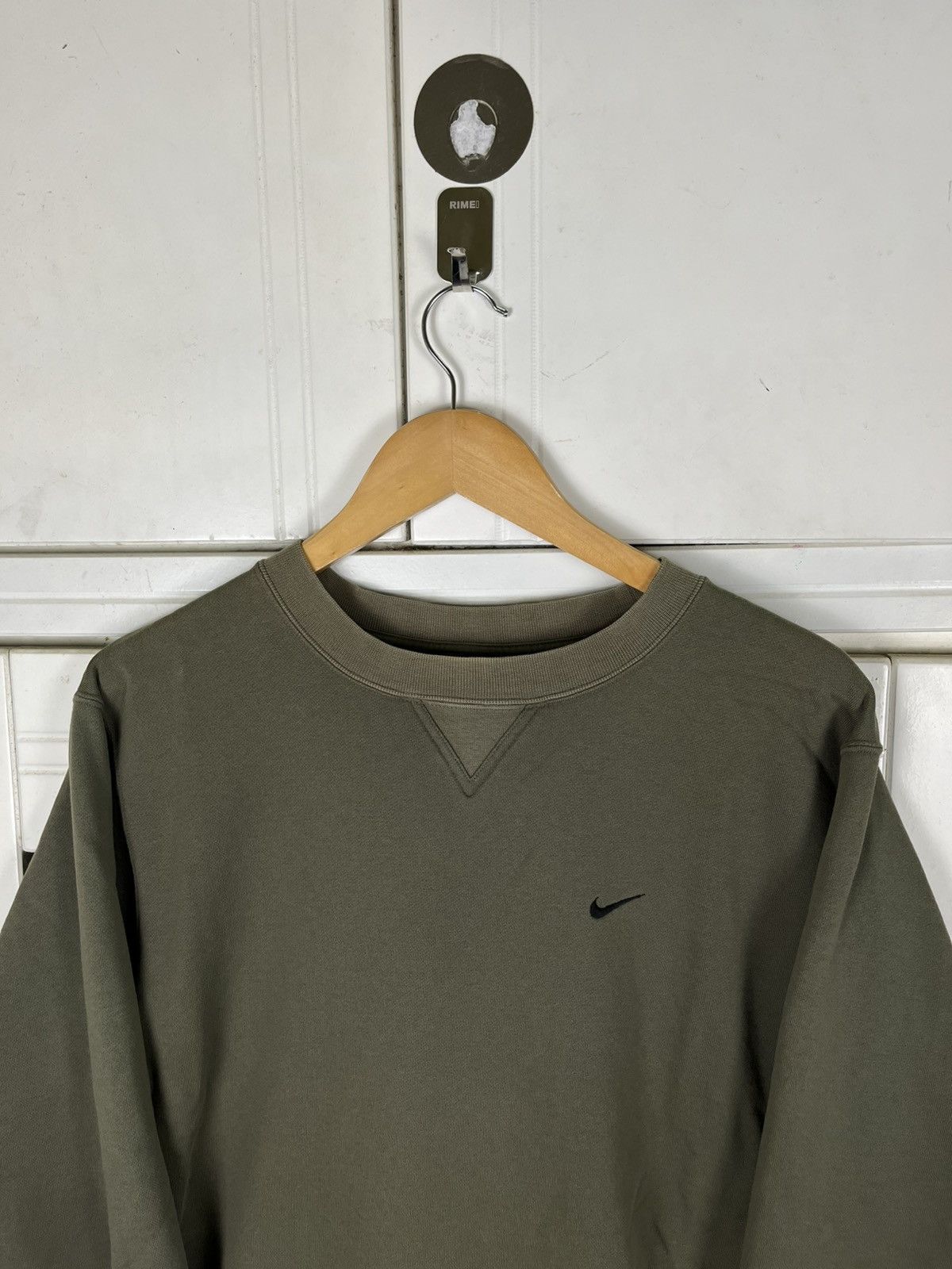 Vintage Nike Small Swoosh Olive Green