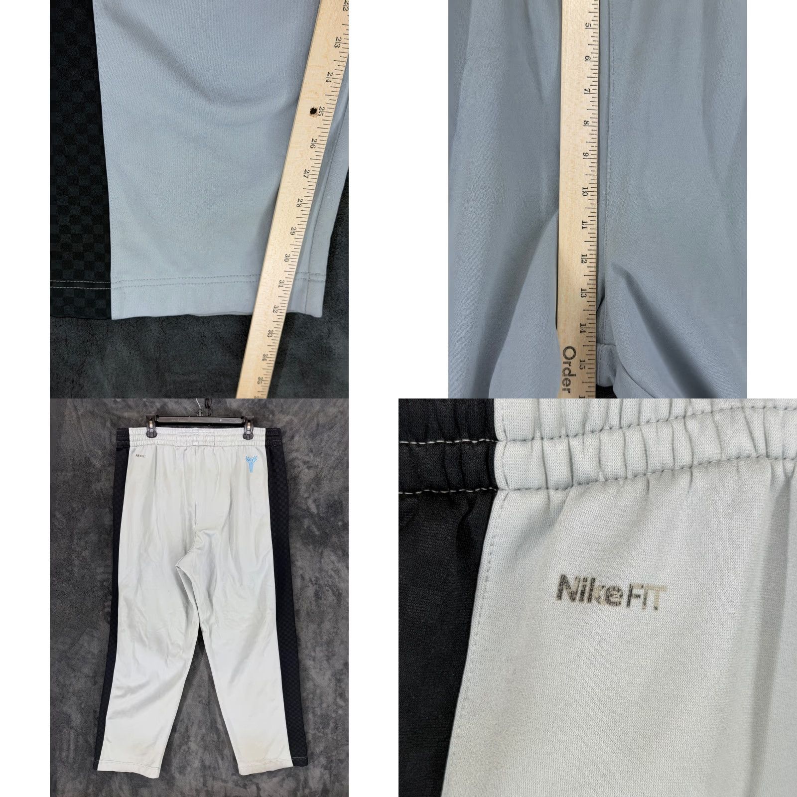 Nike Nike Kobe Bryant Basketball Warm Up Pants Grey Black 286037-070 Mens L Size US 33 - 8 Thumbnail