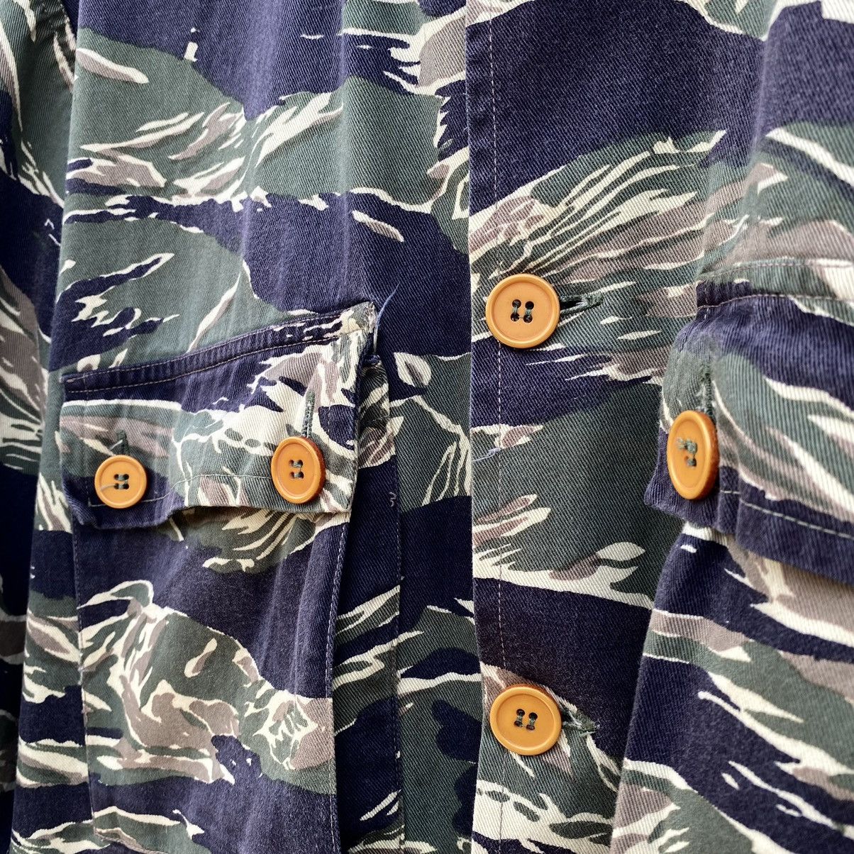 Other US ARMY 'Tiger Stripes Camouflage' Nam-War Jacket 80s USA Size US L / EU 52-54 / 3 - 9 Thumbnail