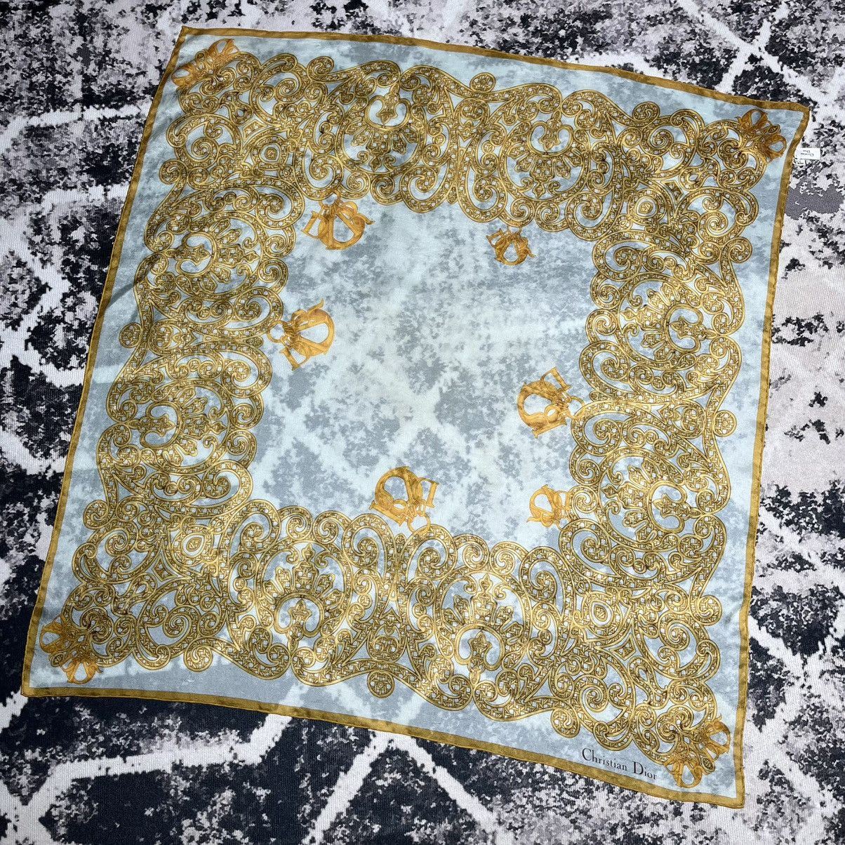 Christian Dior Monsieur Christian Dior Silk Scarf Size ONE SIZE - 2 Thumbnail