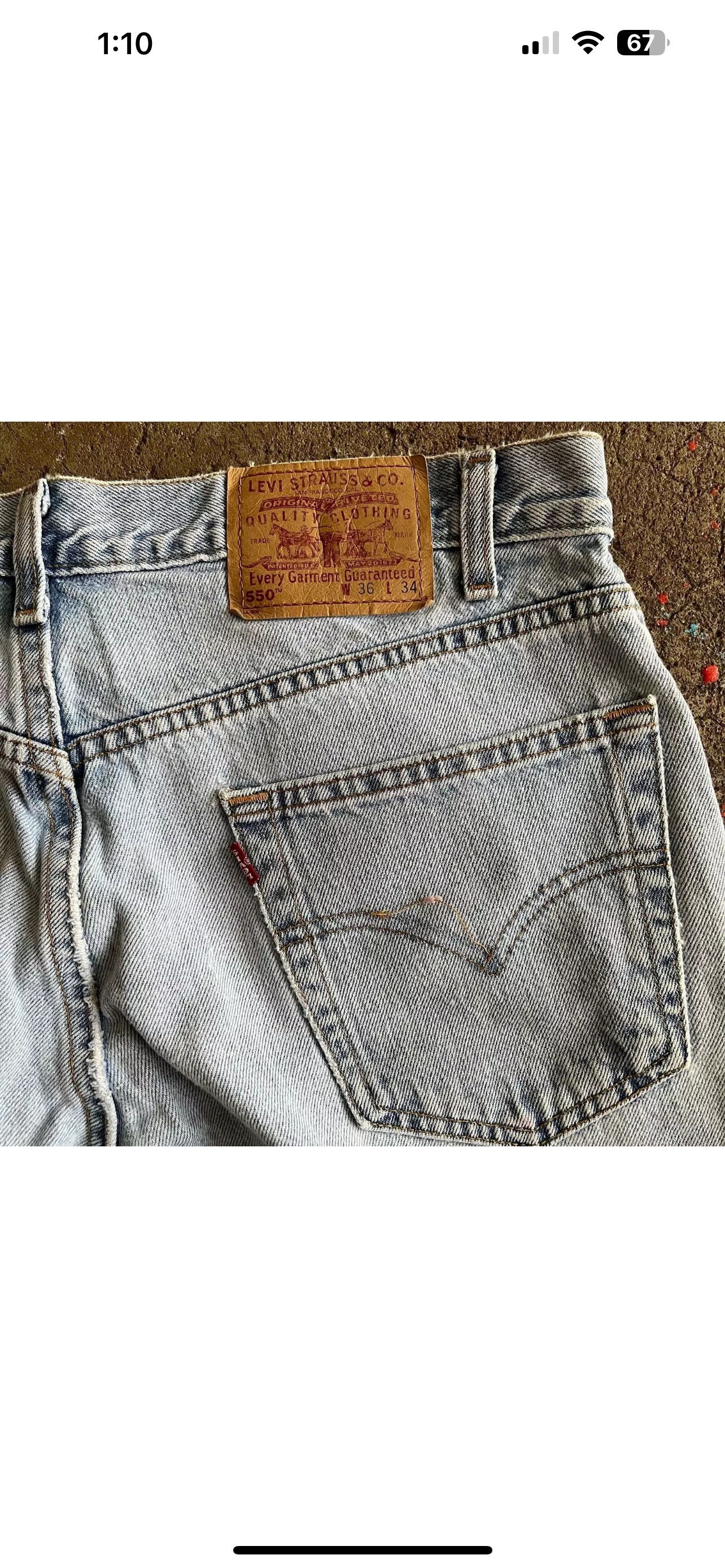 Levi's Vintage Levi's 550 Light Wash Size US 36 / EU 52 - 6 Thumbnail