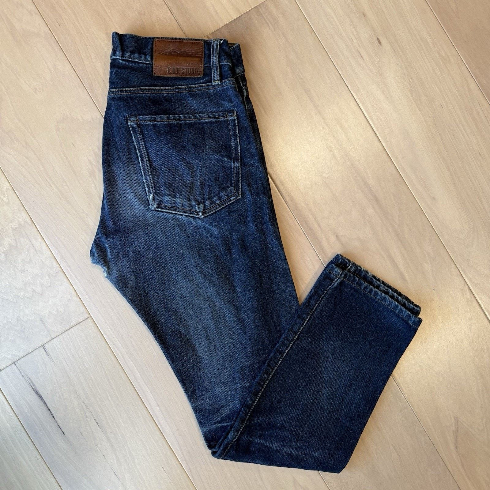 C.O.F. Studio COF Studio Jeans 32 Blue Dark Wash Minimalist Workwear Size US 32 / EU 48 - 2 Thumbnail