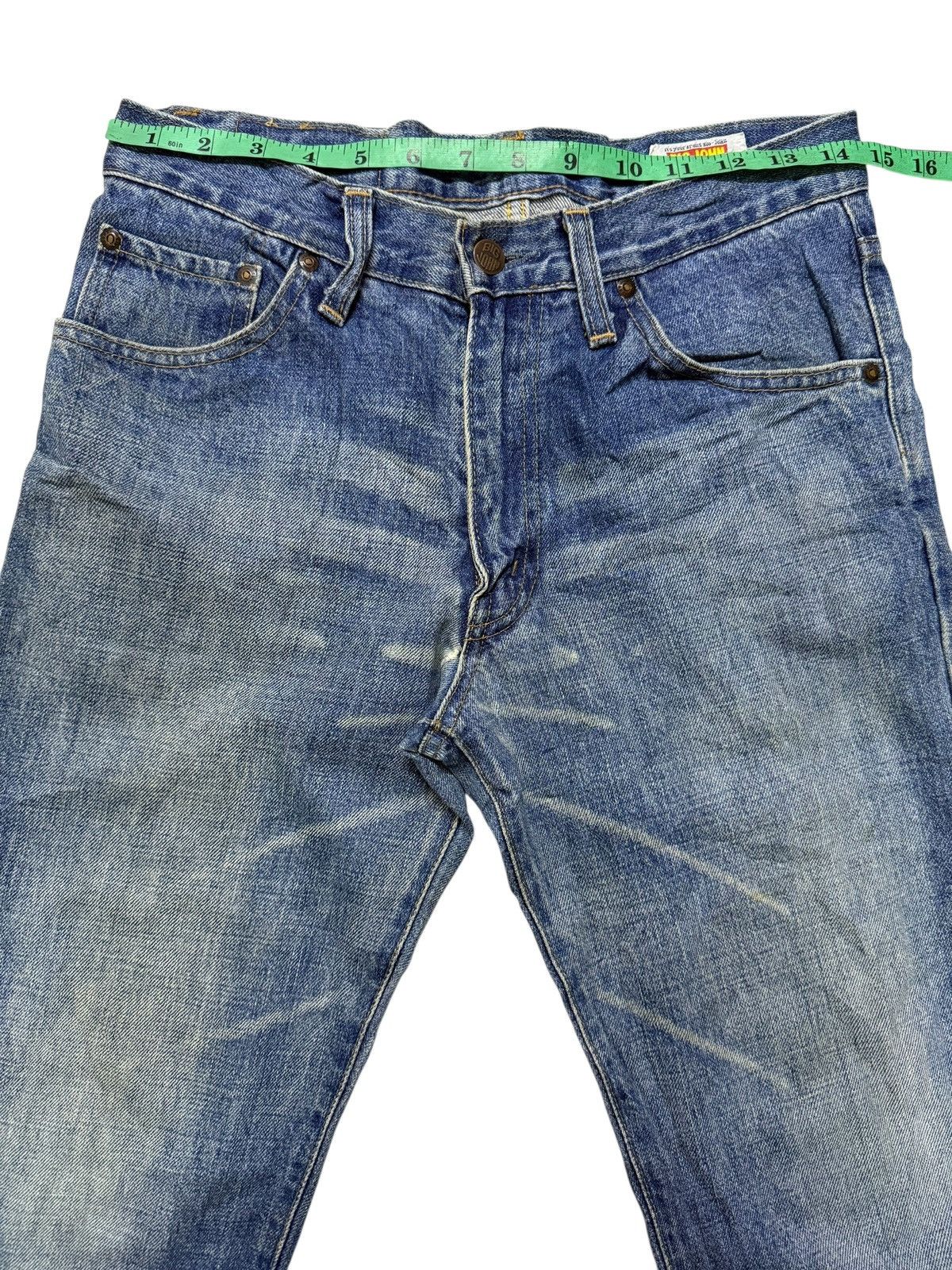 Big John Vintage 80s Big John Flared Stacked Distressed Denim Size US 28 / EU 44 - 7 Thumbnail