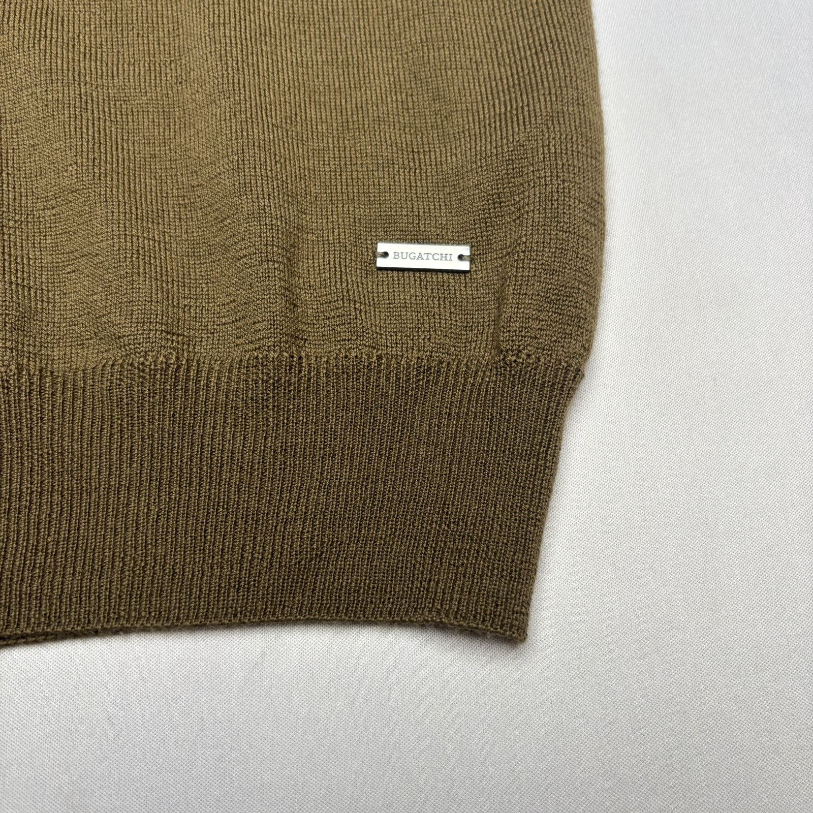 BUGATCHI NWT Bugatchi Super Merino Solid Polo Sweater Men's Medium Size US M / EU 48-50 / 2 - 10 Thumbnail
