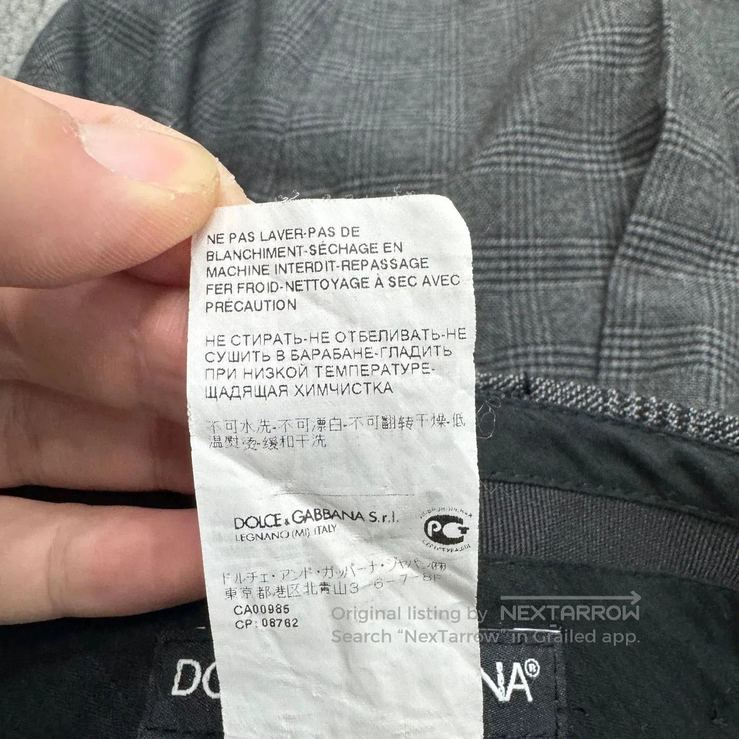 Dolce & Gabbana DG Check Wool Casual Pants. Size US 34 / EU 50 - 4 Thumbnail
