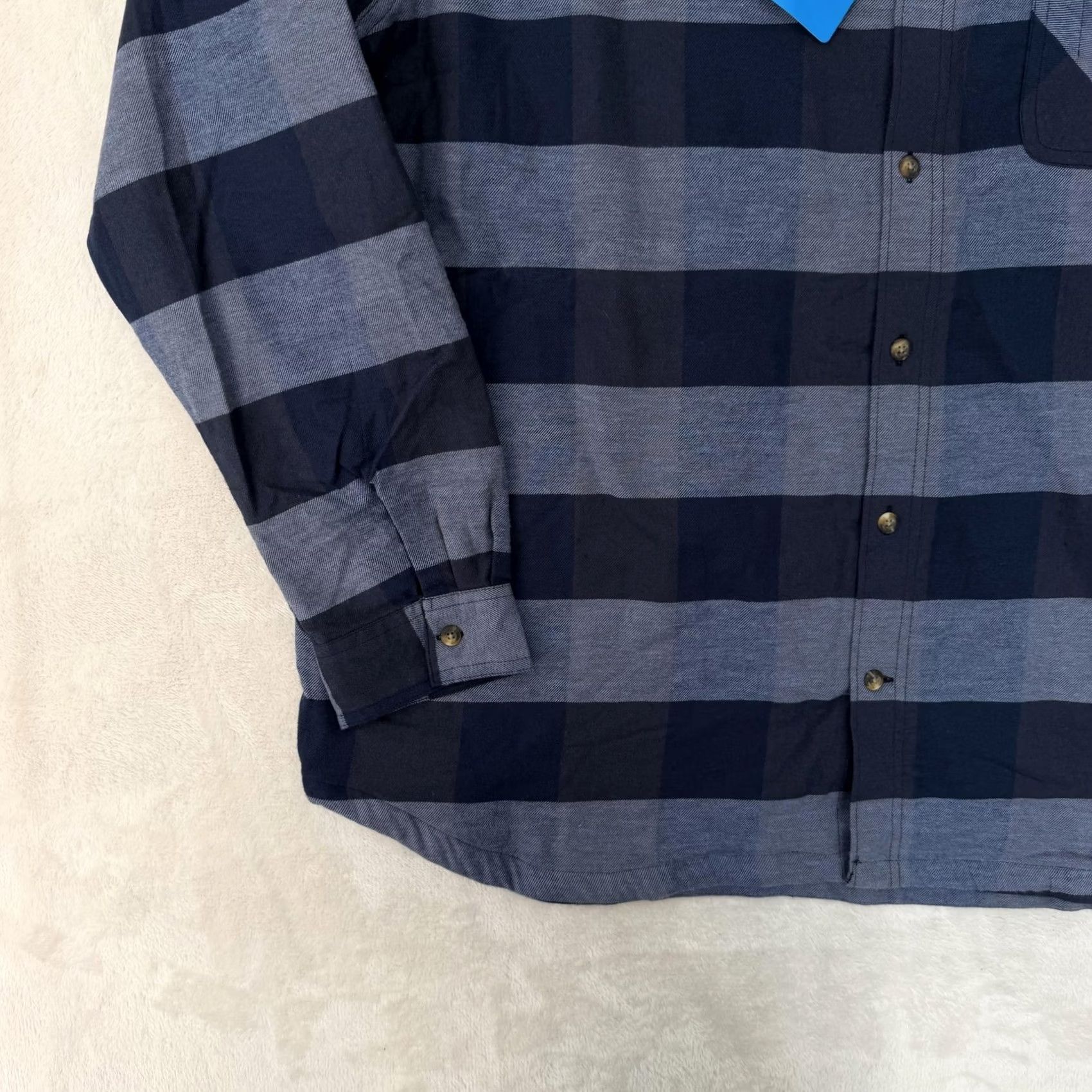 Vintage Columbia Shirt Jacket Mens 2XL Blue Stripe Flannel Lined Button Up Warm Size US XXL / EU 58 / 5 - 5 Thumbnail