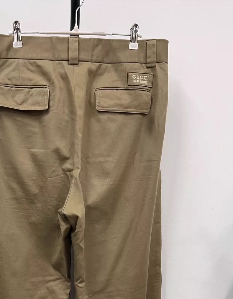 Gucci Gucci Khaki Cargo Work Pants SS24-2505 Size US 44 / EU 60 - 3 Thumbnail