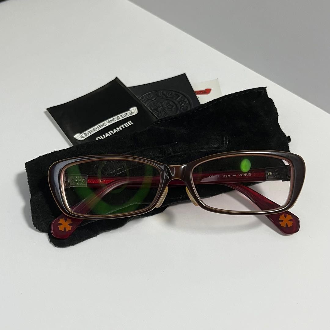 Chrome Hearts CHROME HEARTS VENUS Eyeglasses Red 54口15-140 Size ONE SIZE - 1 Thumbnail