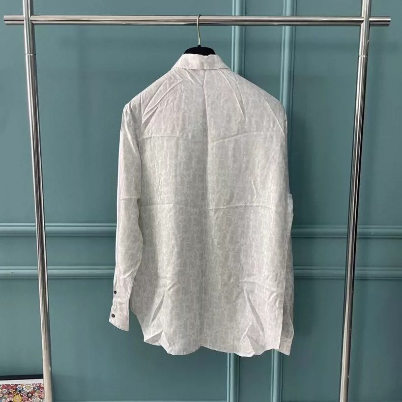 Dior Dior Logo Silk Long Sleeve Shirt-2505 Size US M / EU 48-50 / 2 - 2 Thumbnail