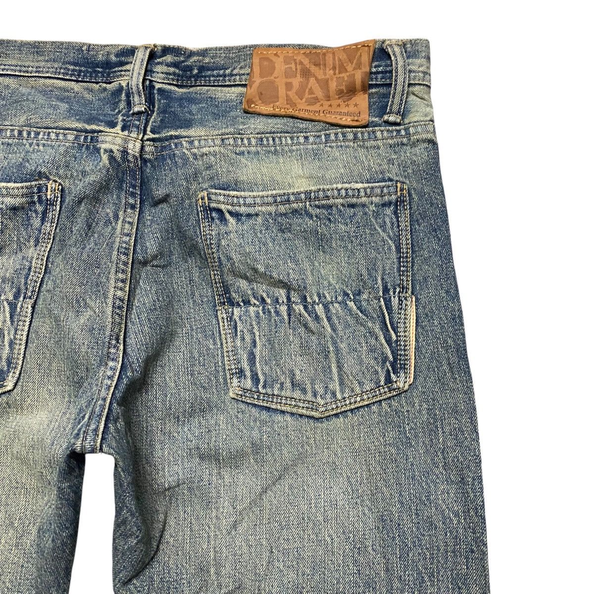 Japanese Brand DENIM CRAFT Denim Selvedge Jeans Mudwash Size US 34 / EU 50 - 13 Thumbnail
