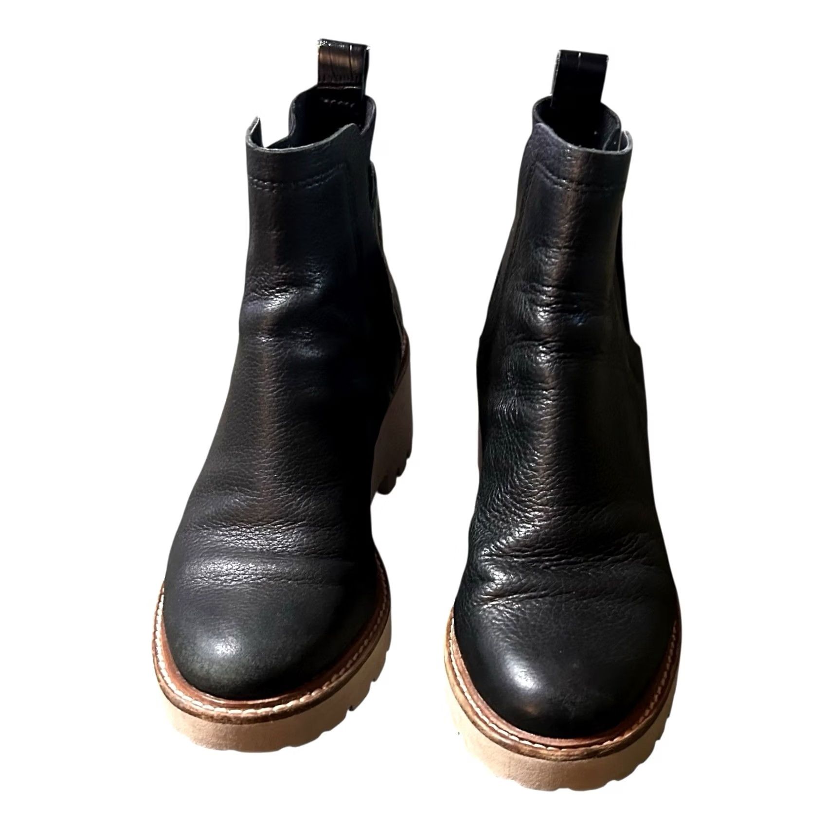 Dolce Vita DV By Dolce Vita Rielle Bootie Women's Black Leather Ankle Boots Size 6.5 Boots Size US 7 / IT 37 - 6 Thumbnail