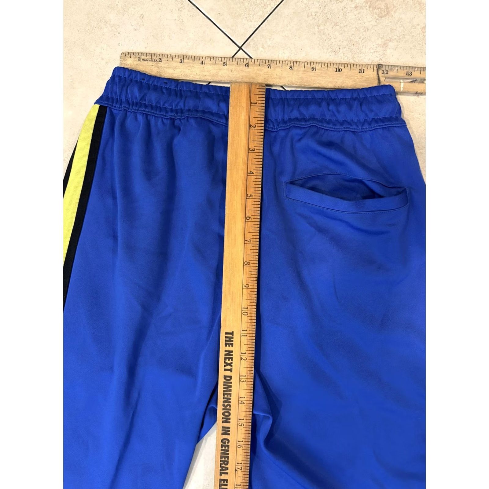 Nike Nike Pants Mens Small Blue Yellow Track Size US 29 - 6 Thumbnail