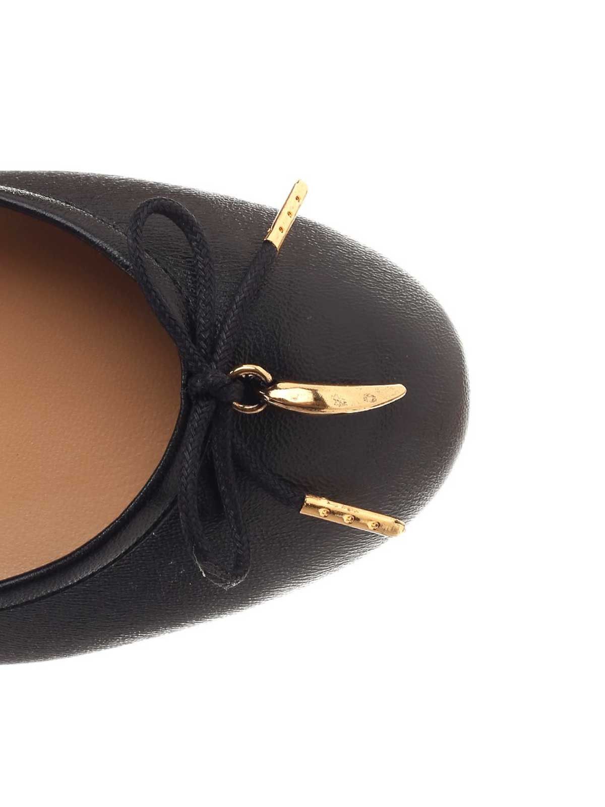 Chloe o1loc1c10226 Banana Ballerinas in Black Size US 7 / IT 37 - 4 Thumbnail