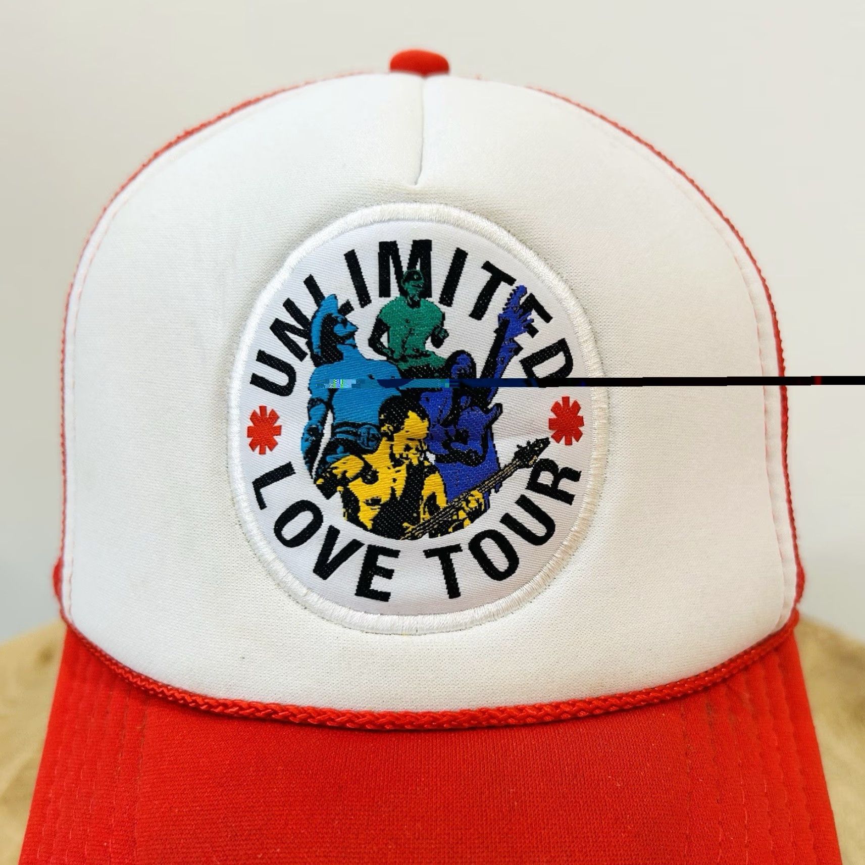 Red Hot Chili Peppers Official Tour Merch \'Unlimited Love Tour\' Trucker Hat Red Hot Chili Peppers Unlimited Love Tour Trucker Hat OS  main image 4