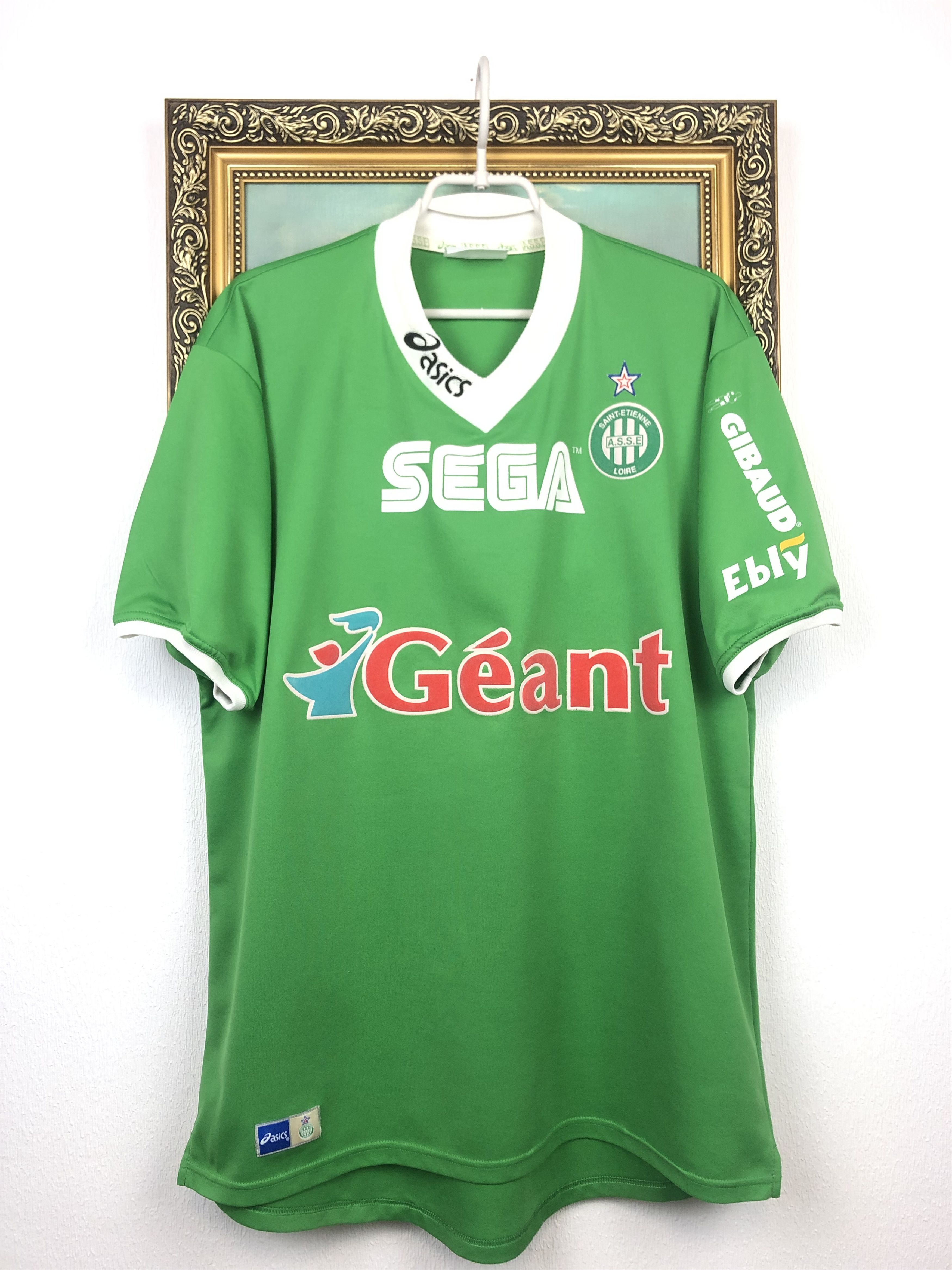 Vintage St Etienne Home football shirt 1999 Soccer Asics Jersey Rare Size US XL / EU 56 / 4 - 1 Thumbnail
