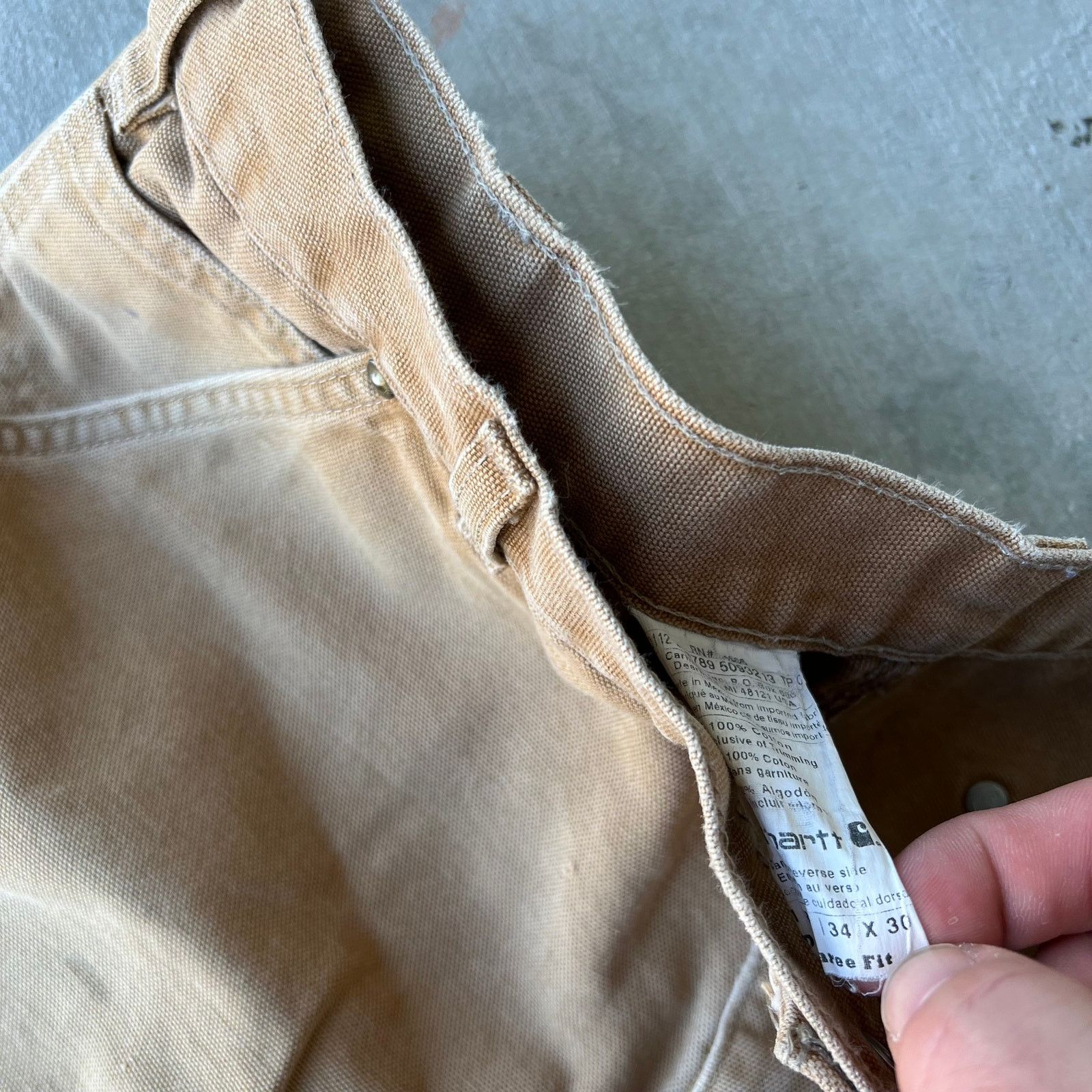 Carhartt × Vintage Carhartt brown double knee work wear carpenter pants Size US 33 - 6 Thumbnail