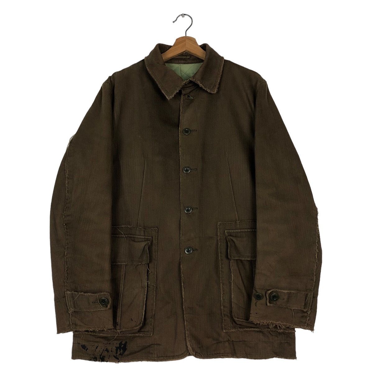 Hysteric Glamour 🔥Vintage Chore Biker Jacket Boycott Cargo Multi Pocket Size US S / EU 44-46 / 1 - 1 Thumbnail