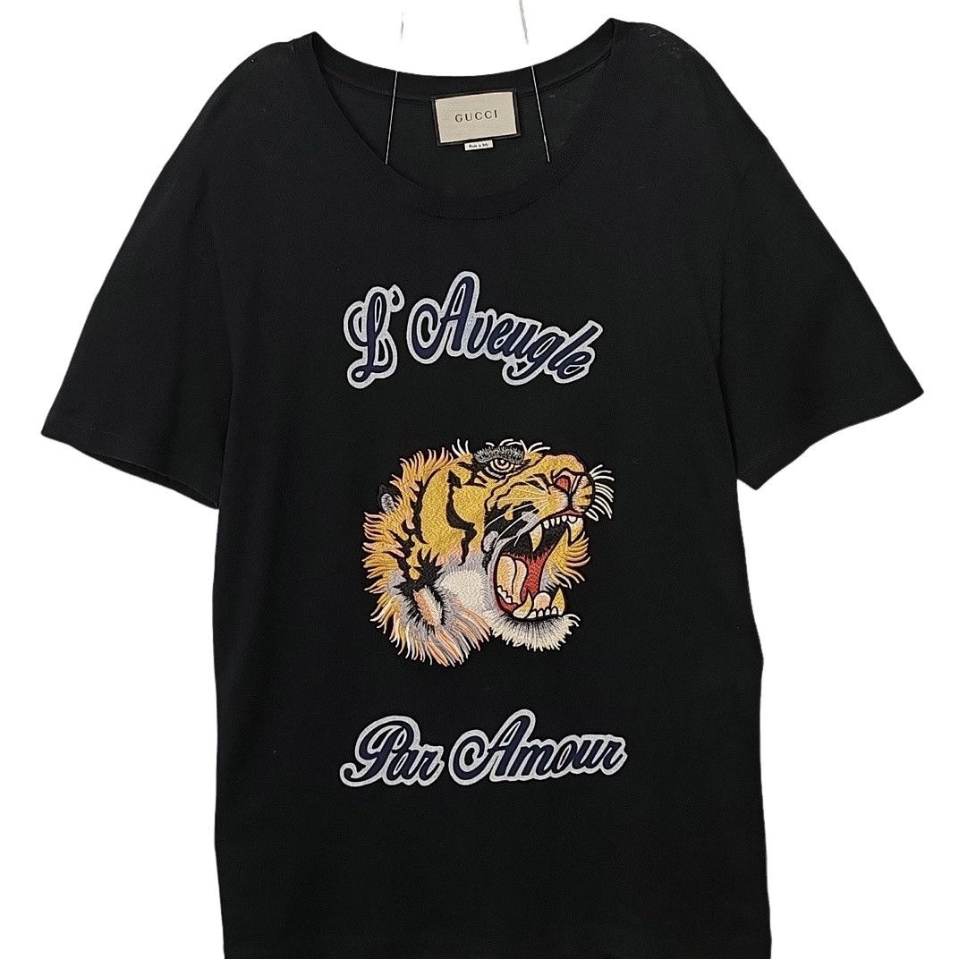 gucci タイガー loved 半袖カットソー gucci タイガー loved 半袖