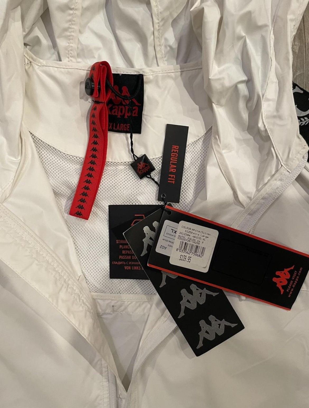Kappa Reflective Kappa Windbreaker Size US XL / EU 56 / 4 - 5 Thumbnail