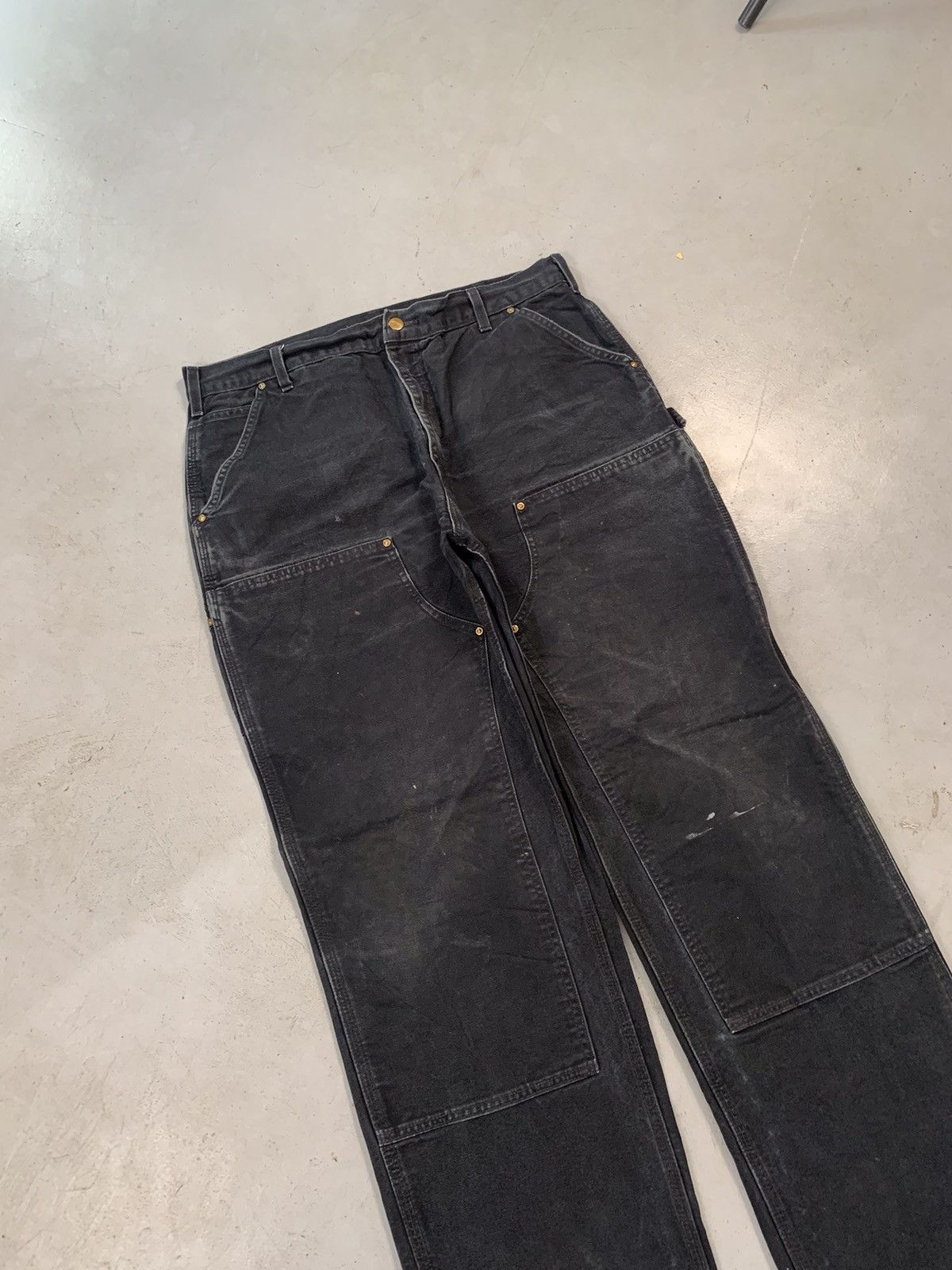 Carhartt Vintage Carhartt b01 BLK double knee denim Size US 38 / EU 54 - 3 Thumbnail