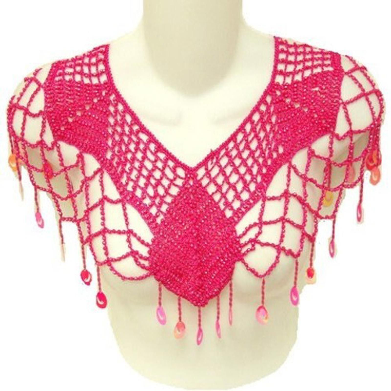 Pink Sequin Lightweight Shawl/Wrap Hot Pink Fushia Size ONE SIZE - 1 Preview